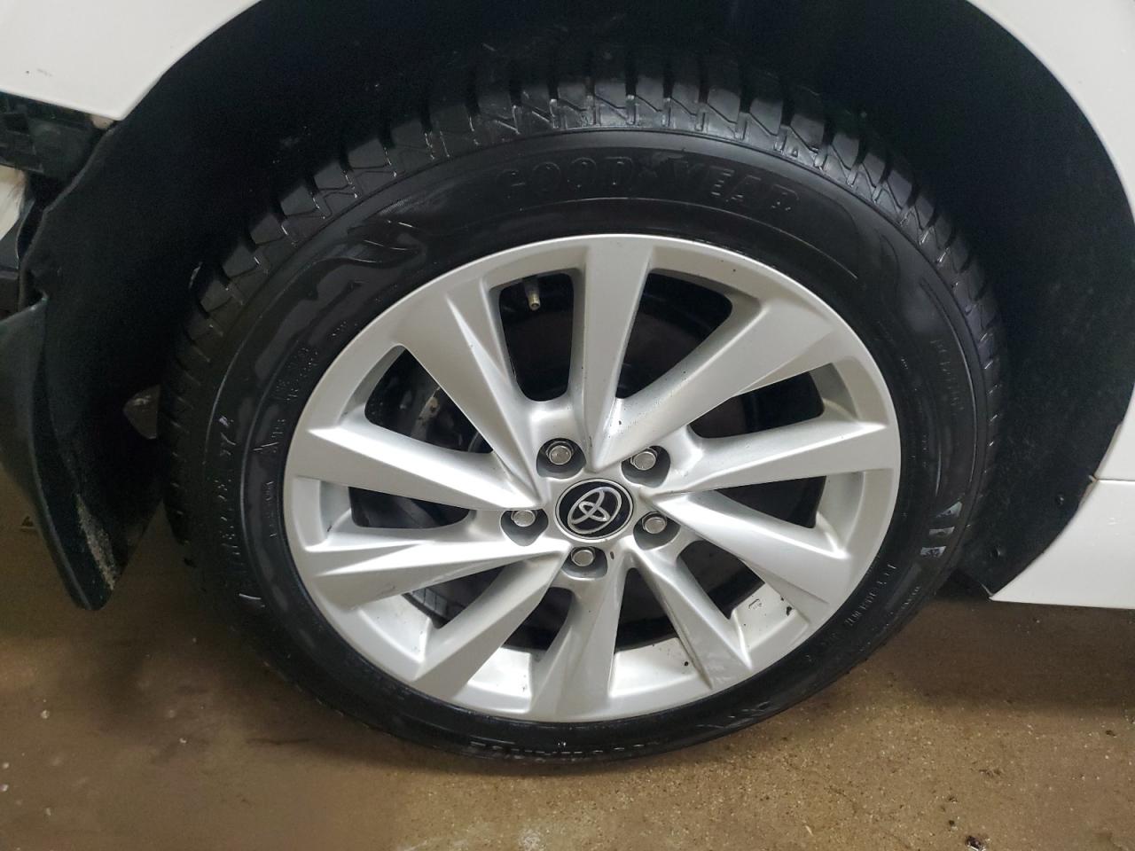 2023 Toyota Camry Le White vin: 4T1C11BK3PU092847 Damage: Right Rear Wheel, Chipped, 2