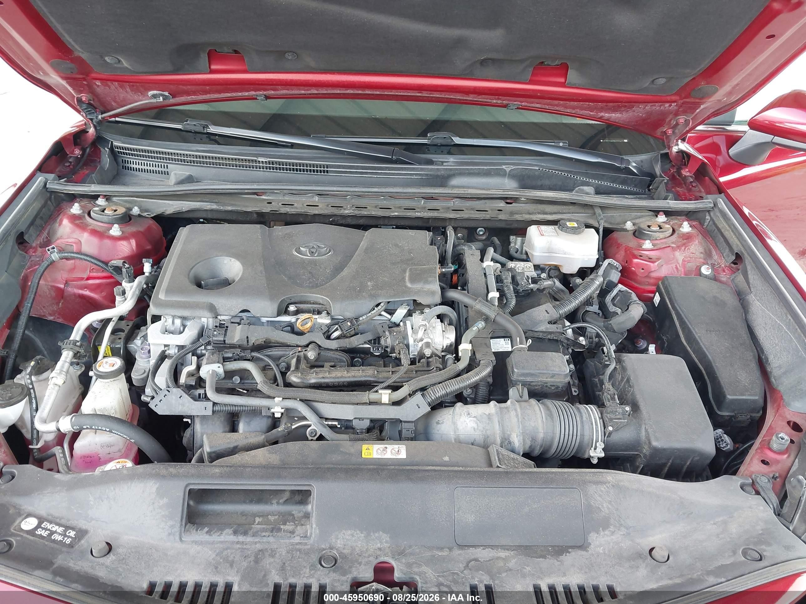 2021 Toyota Camry Le Hybrid Red vin: 4T1C31AK0MU552473