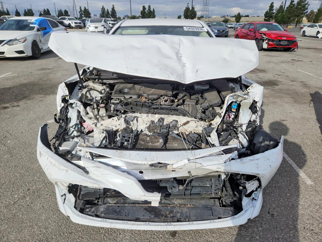 2020 Toyota Camry Le White vin: 4T1C31AK4LU542429