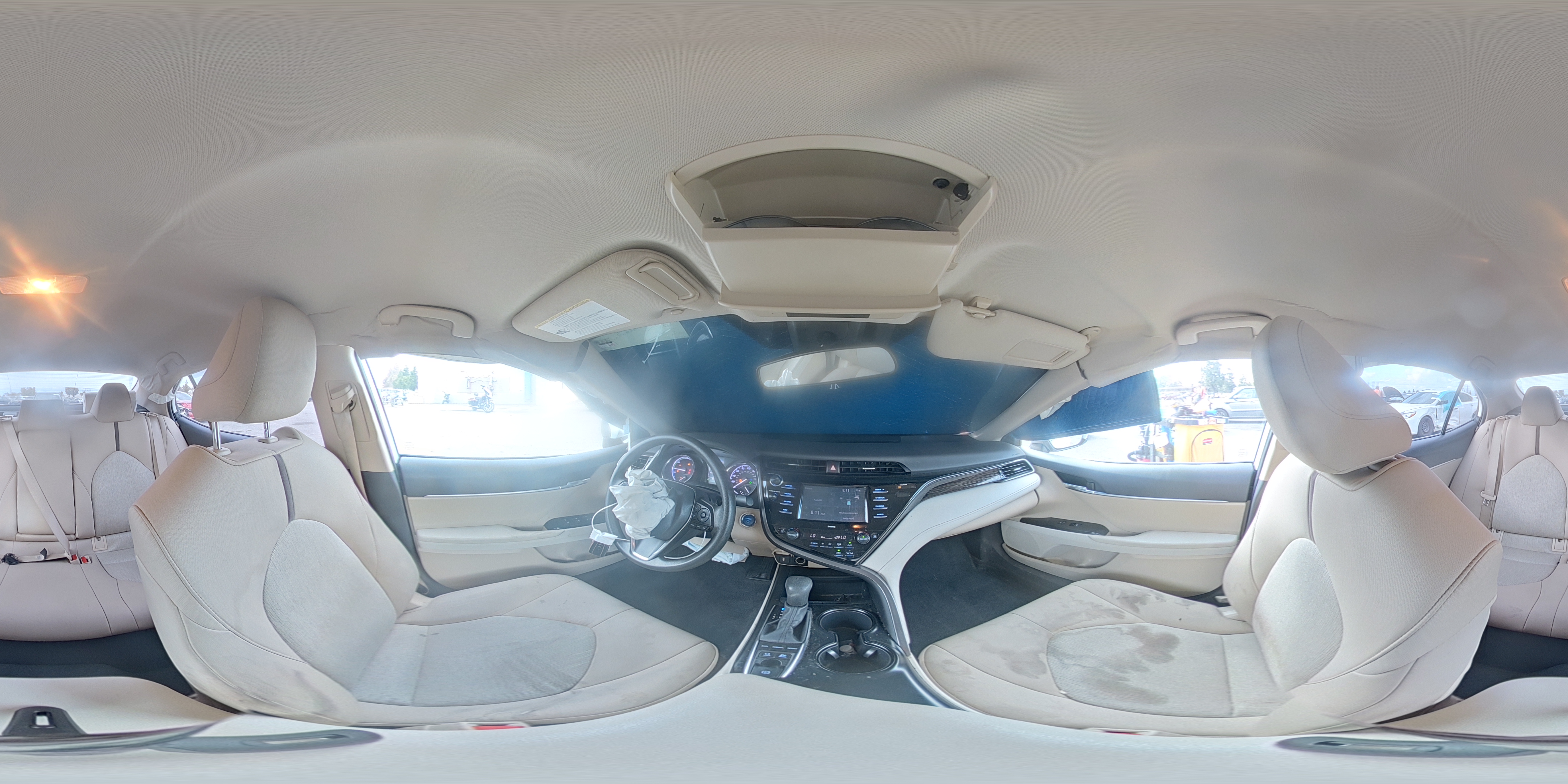 2020 Toyota Camry Le White vin: 4T1C31AK4LU542429