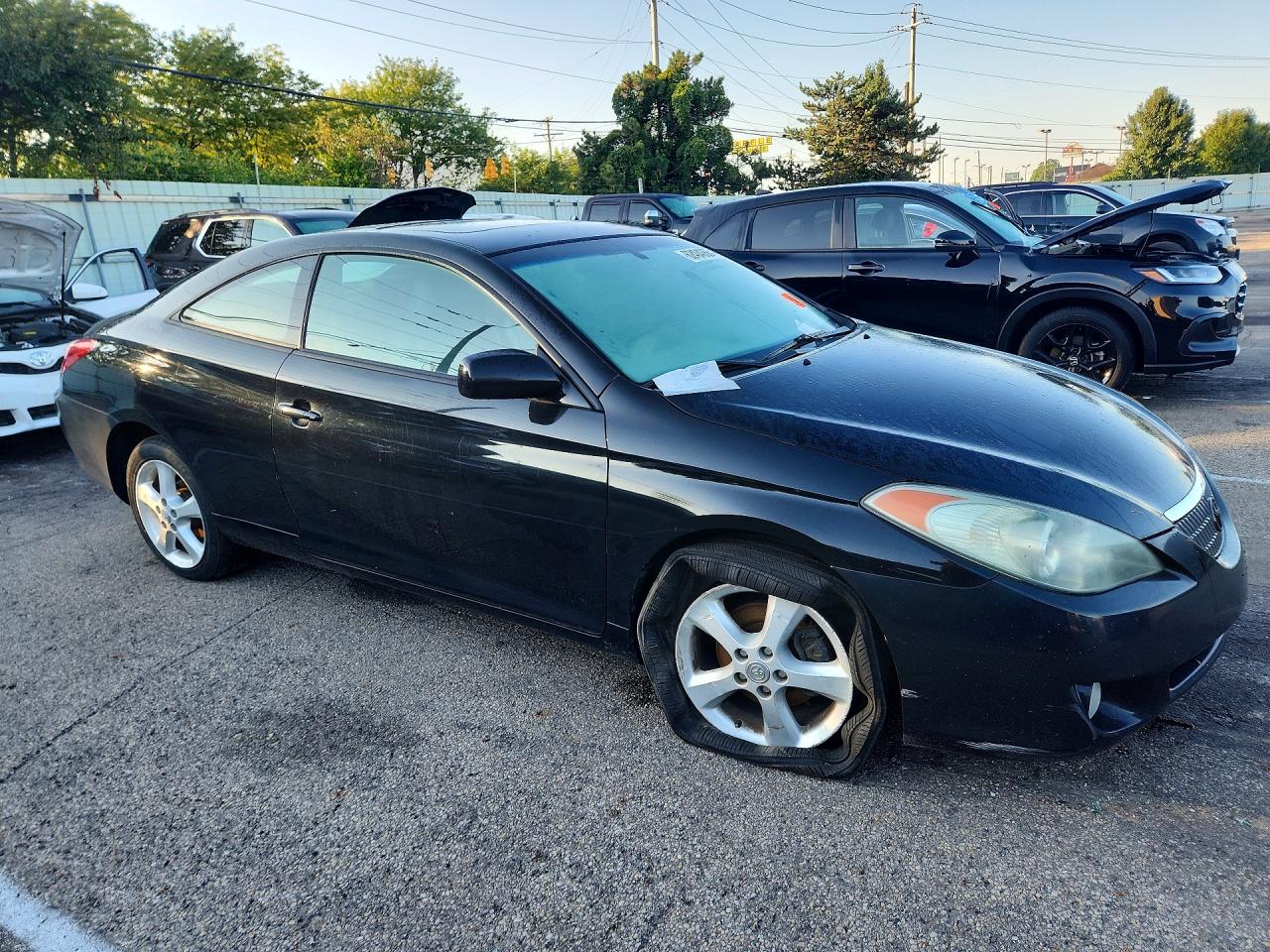 2004 Toyota Camry Solara Sle V6 Black vin: 4T1CA30P14U015707
