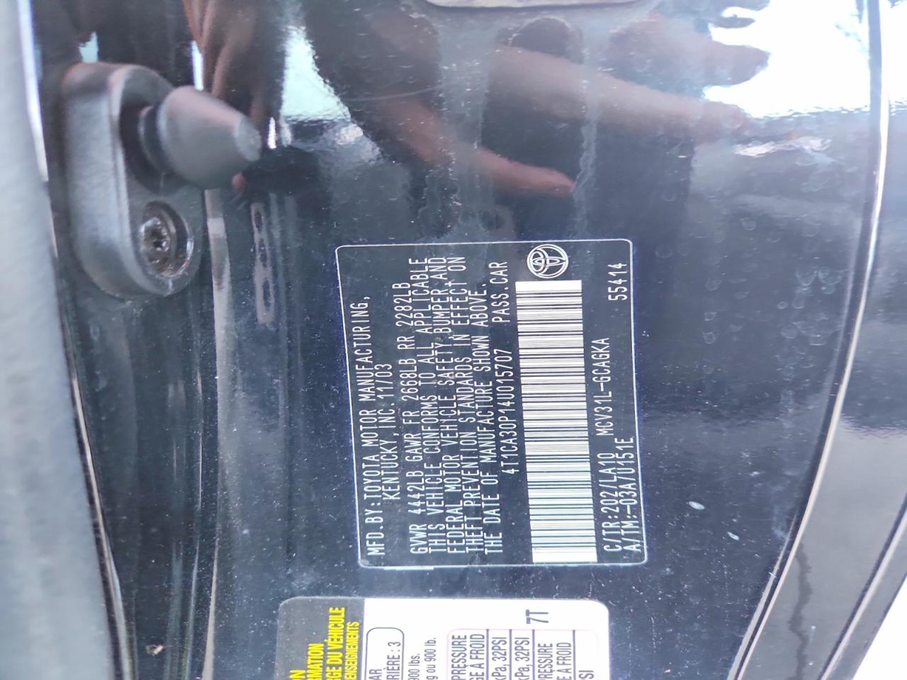 2004 Toyota Camry Solara Sle V6 Black vin: 4T1CA30P14U015707