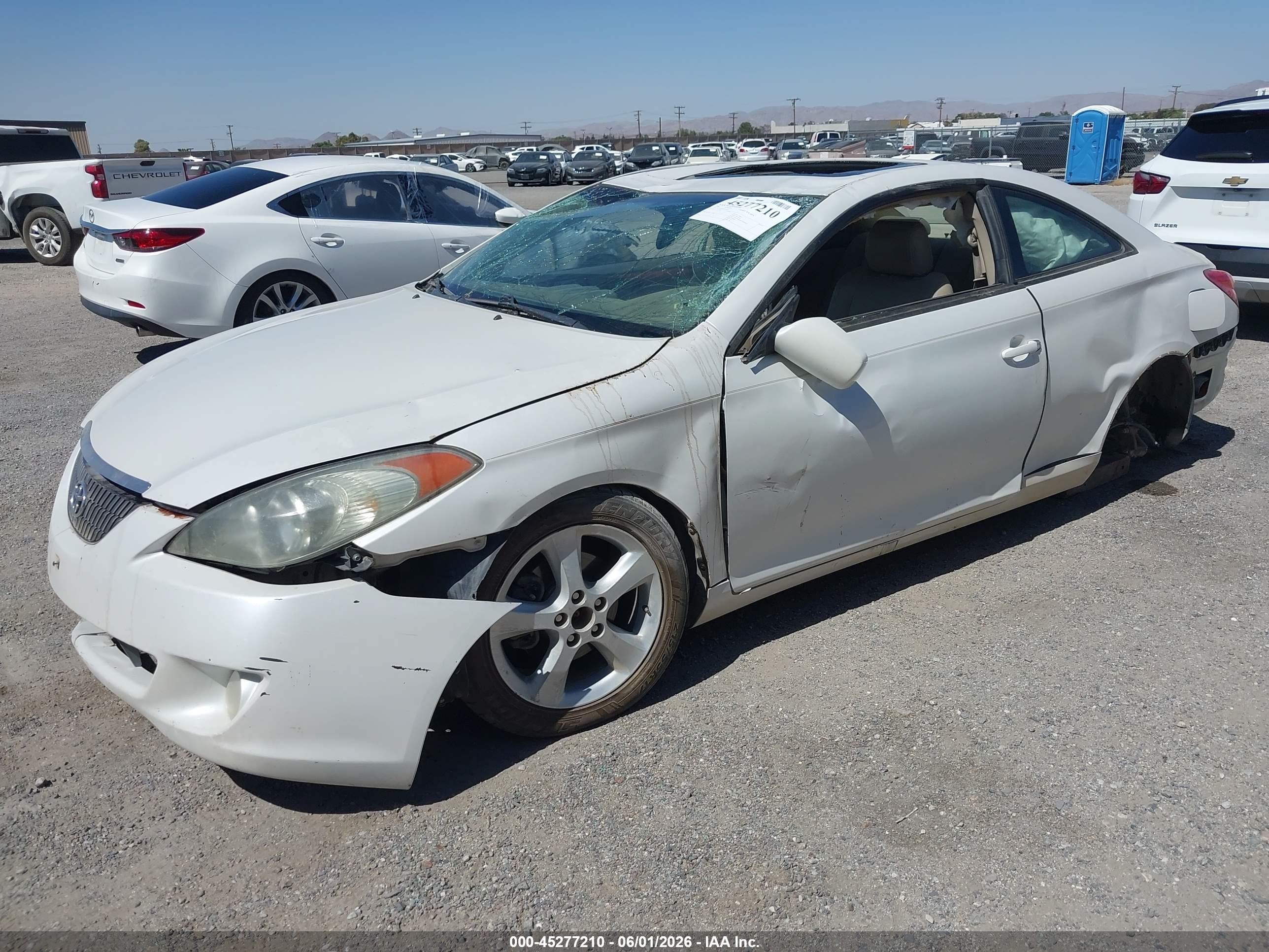 2006 Toyota Camry Solara Sle V6 White vin: 4T1CA30P26U100459