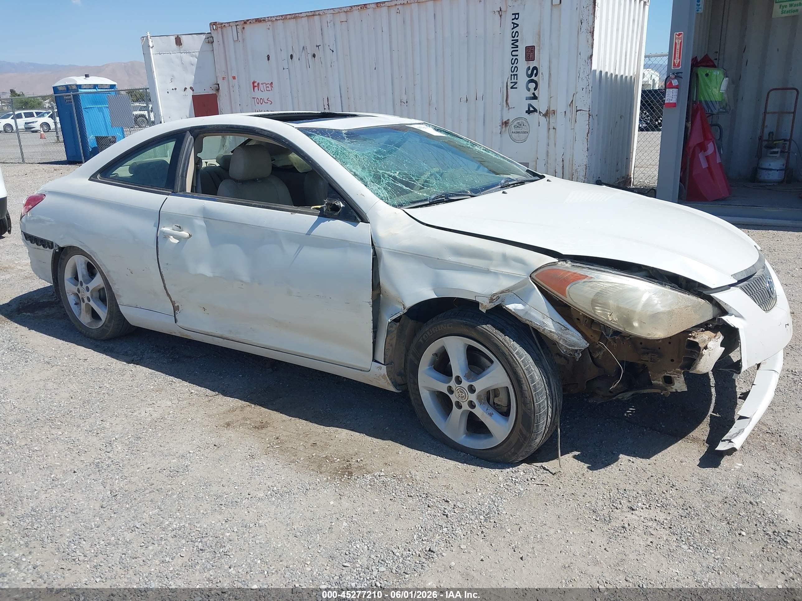 2006 Toyota Camry Solara Sle V6 White vin: 4T1CA30P26U100459
