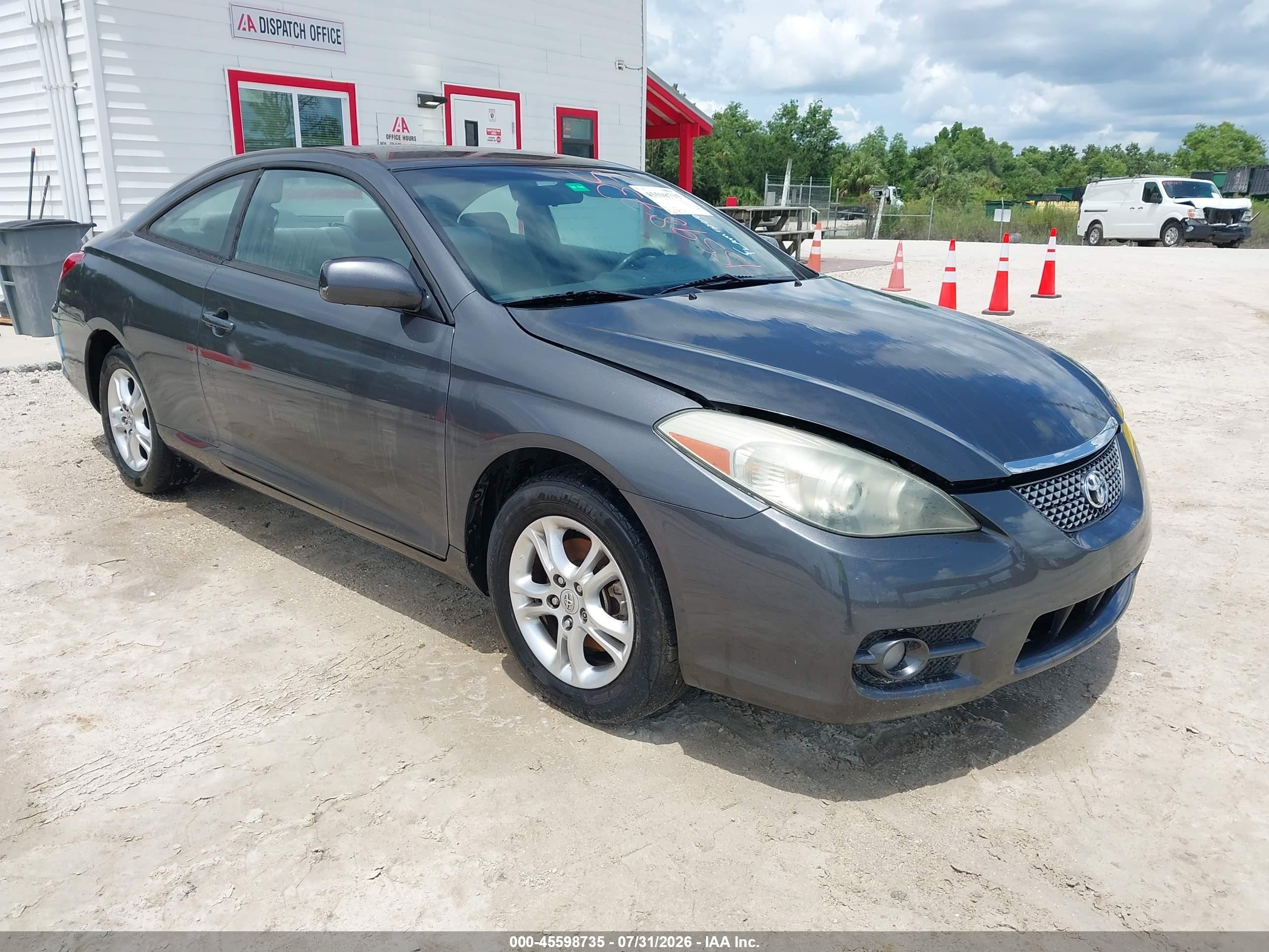 2007 Toyota Camry Solara Se V6 Gray vin: 4T1CA30P27U124181