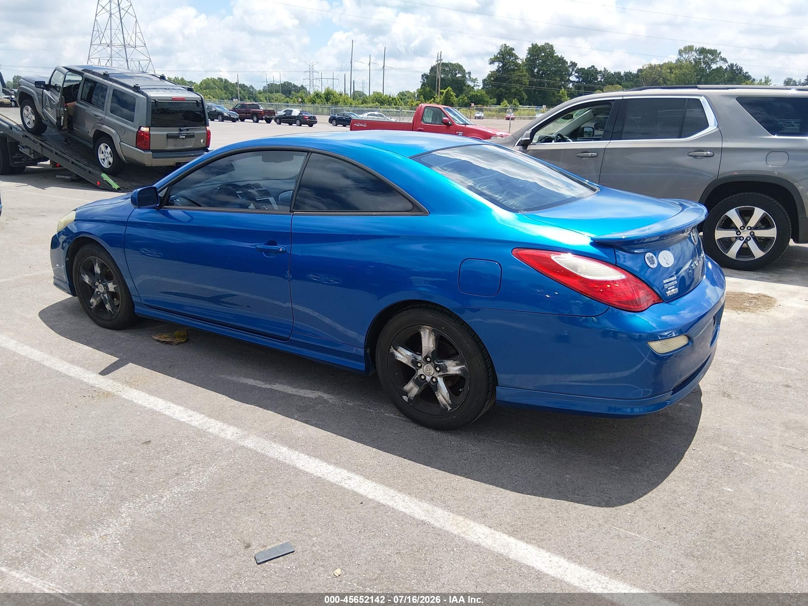 2007 Toyota Camry Solara Sport V6 Blue vin: 4T1CA30P27U126531