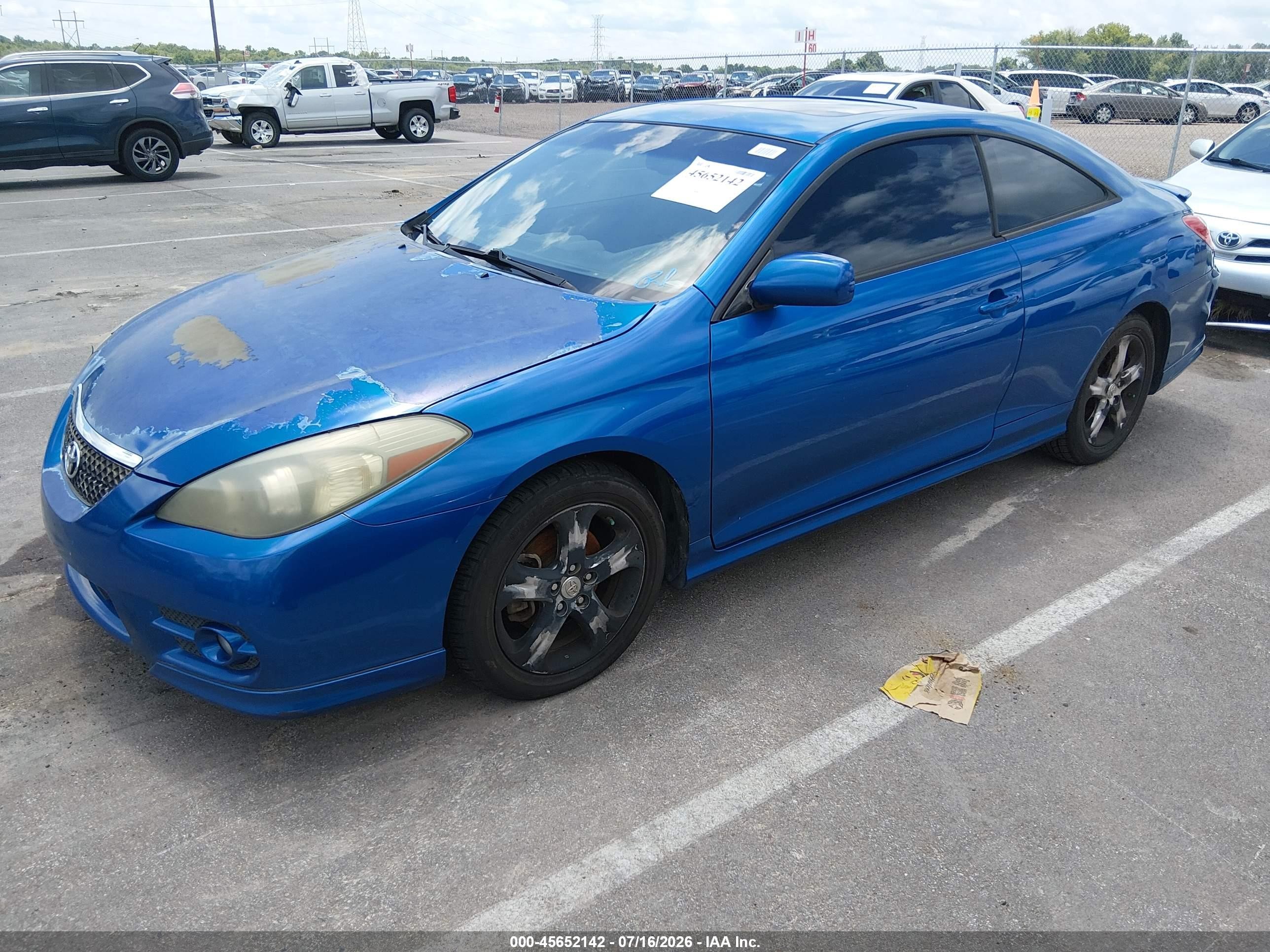 2007 Toyota Camry Solara Sport V6 Blue vin: 4T1CA30P27U126531