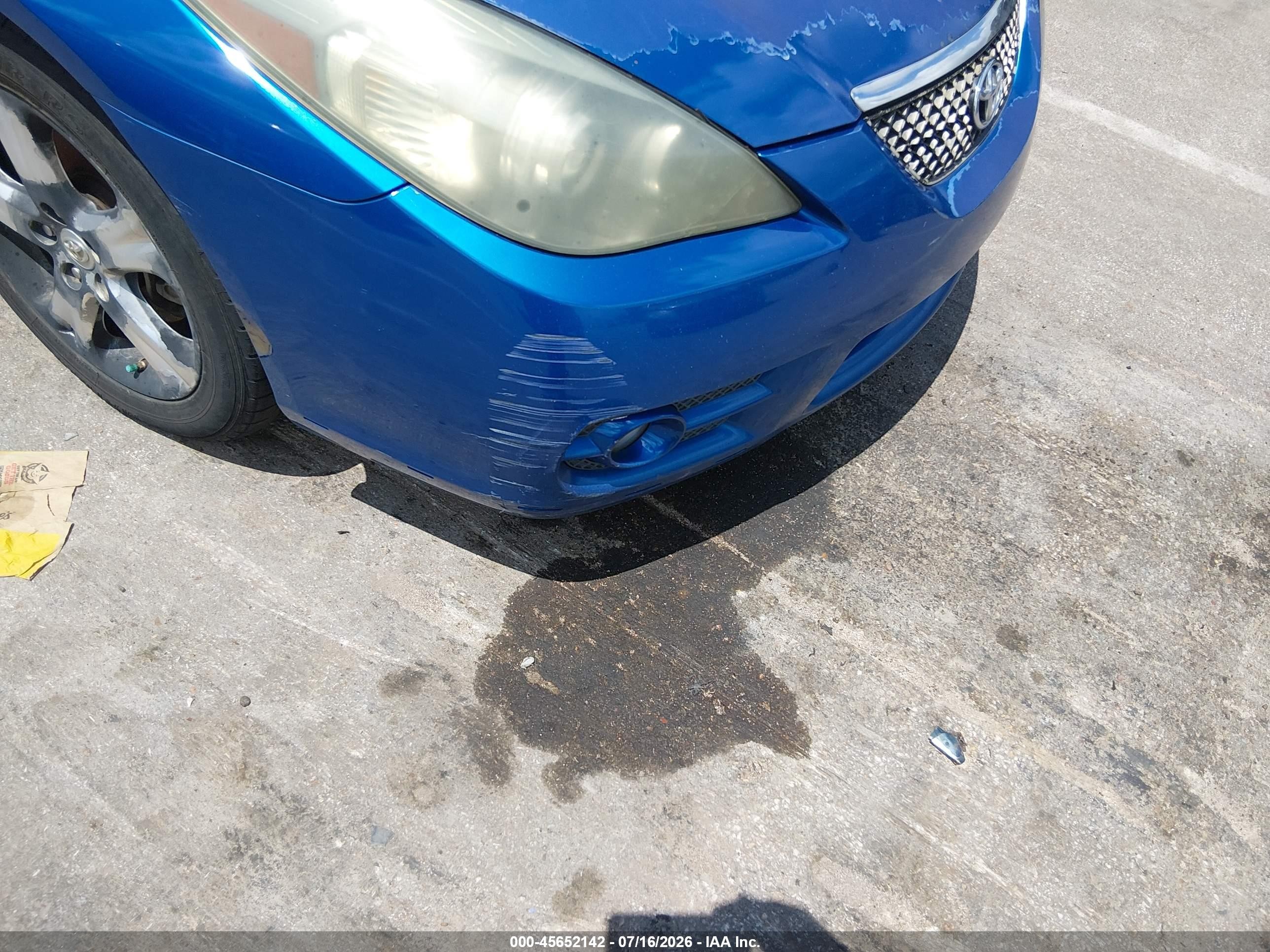 2007 Toyota Camry Solara Sport V6 Blue vin: 4T1CA30P27U126531