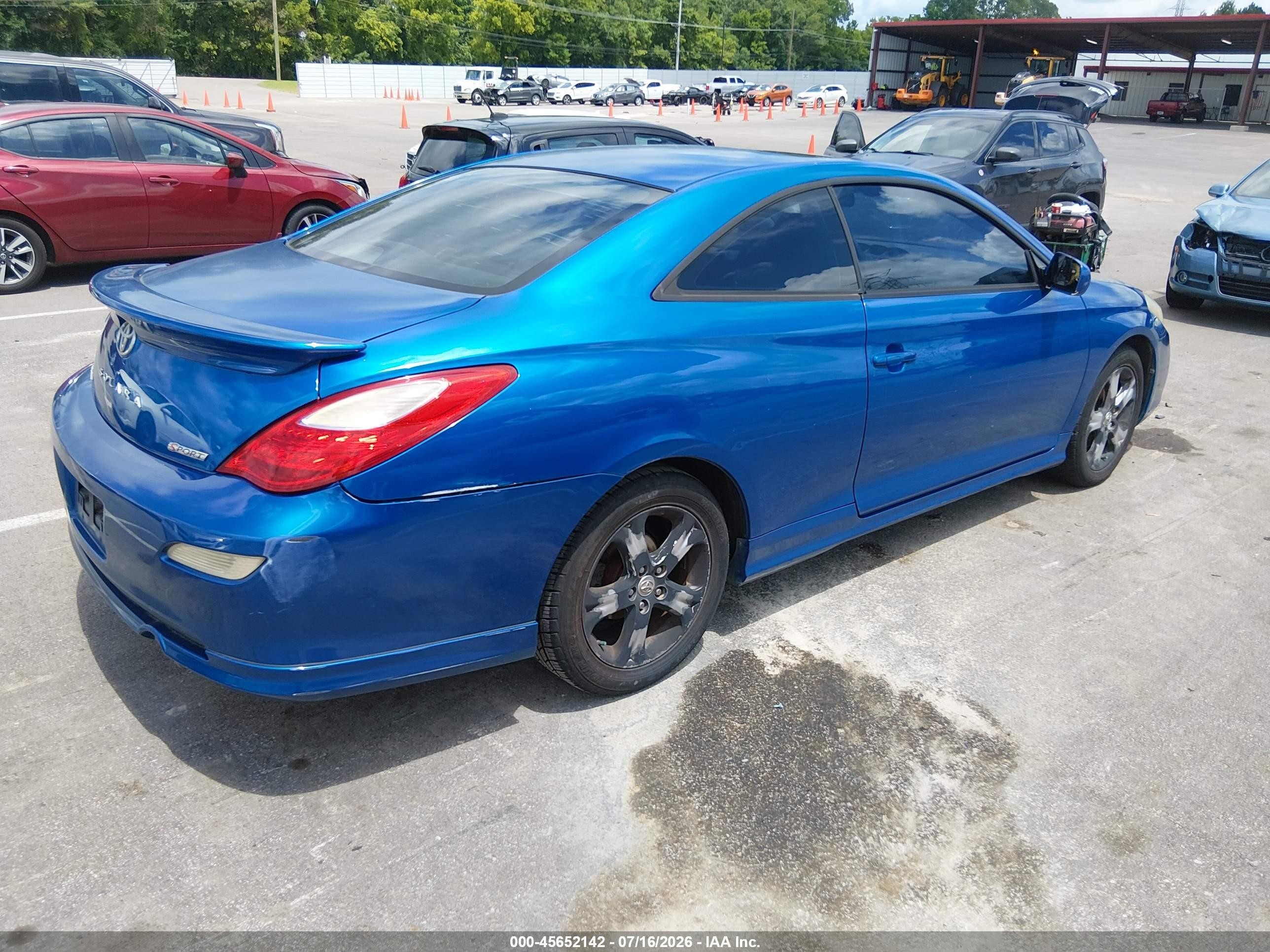 2007 Toyota Camry Solara Sport V6 Blue vin: 4T1CA30P27U126531