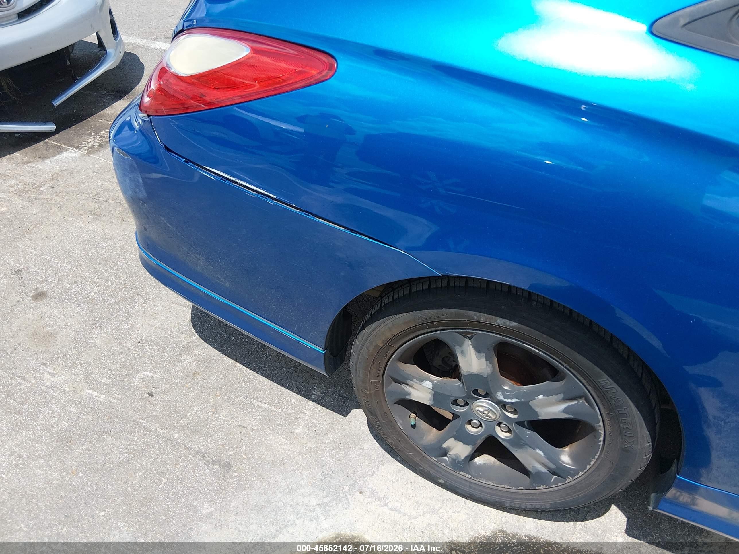 2007 Toyota Camry Solara Sport V6 Blue vin: 4T1CA30P27U126531