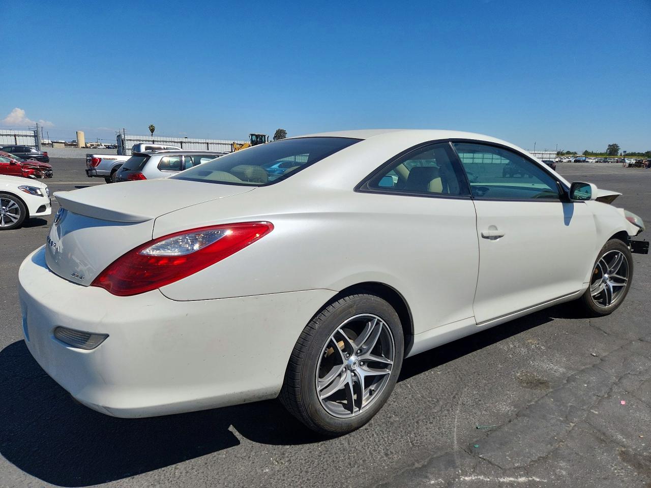 2008 Toyota Camry Solara Sle V6 White vin: 4T1CA30P28U151768