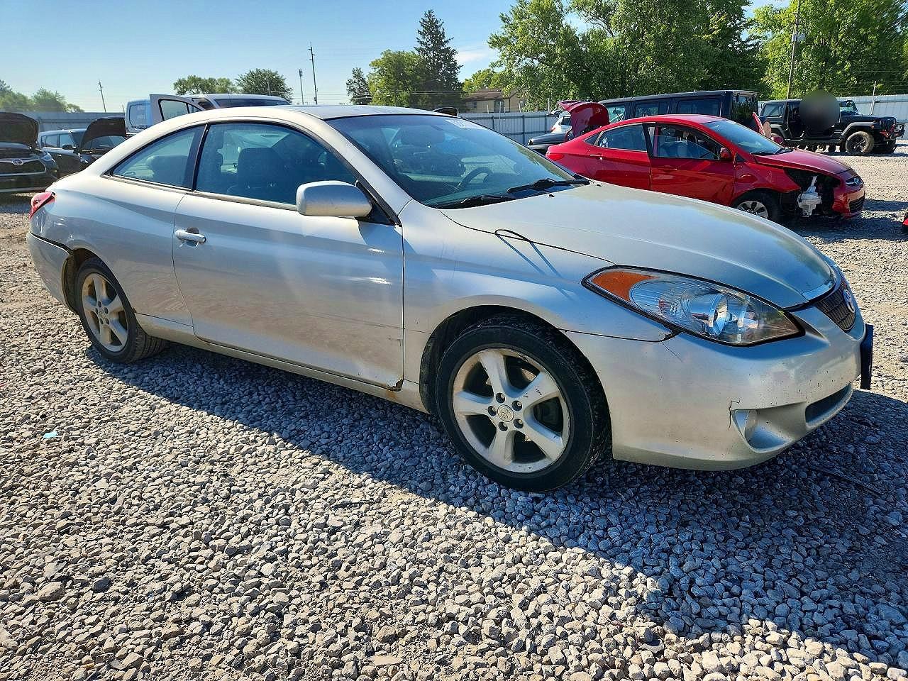 2004 Toyota Camry Solara Sle V6 Silver vin: 4T1CA30P34U022626