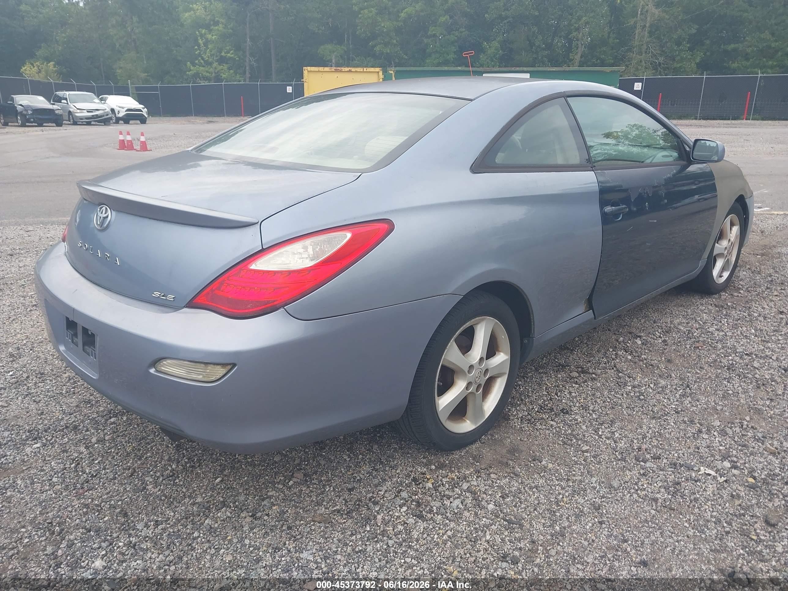 2007 Toyota Camry Solara Sle V6 Light Blue vin: 4T1CA30P37U127185