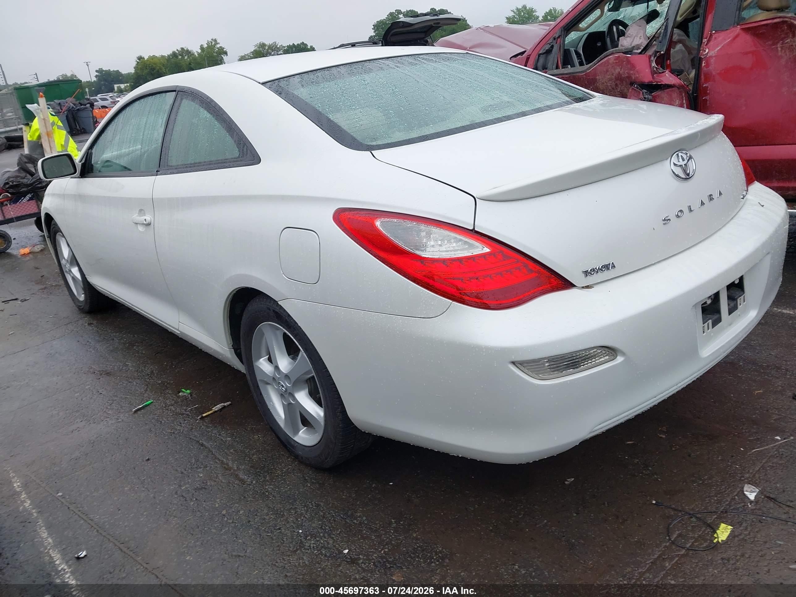 2008 Toyota Camry Solara Sle White vin: 4T1CA30P38U136194