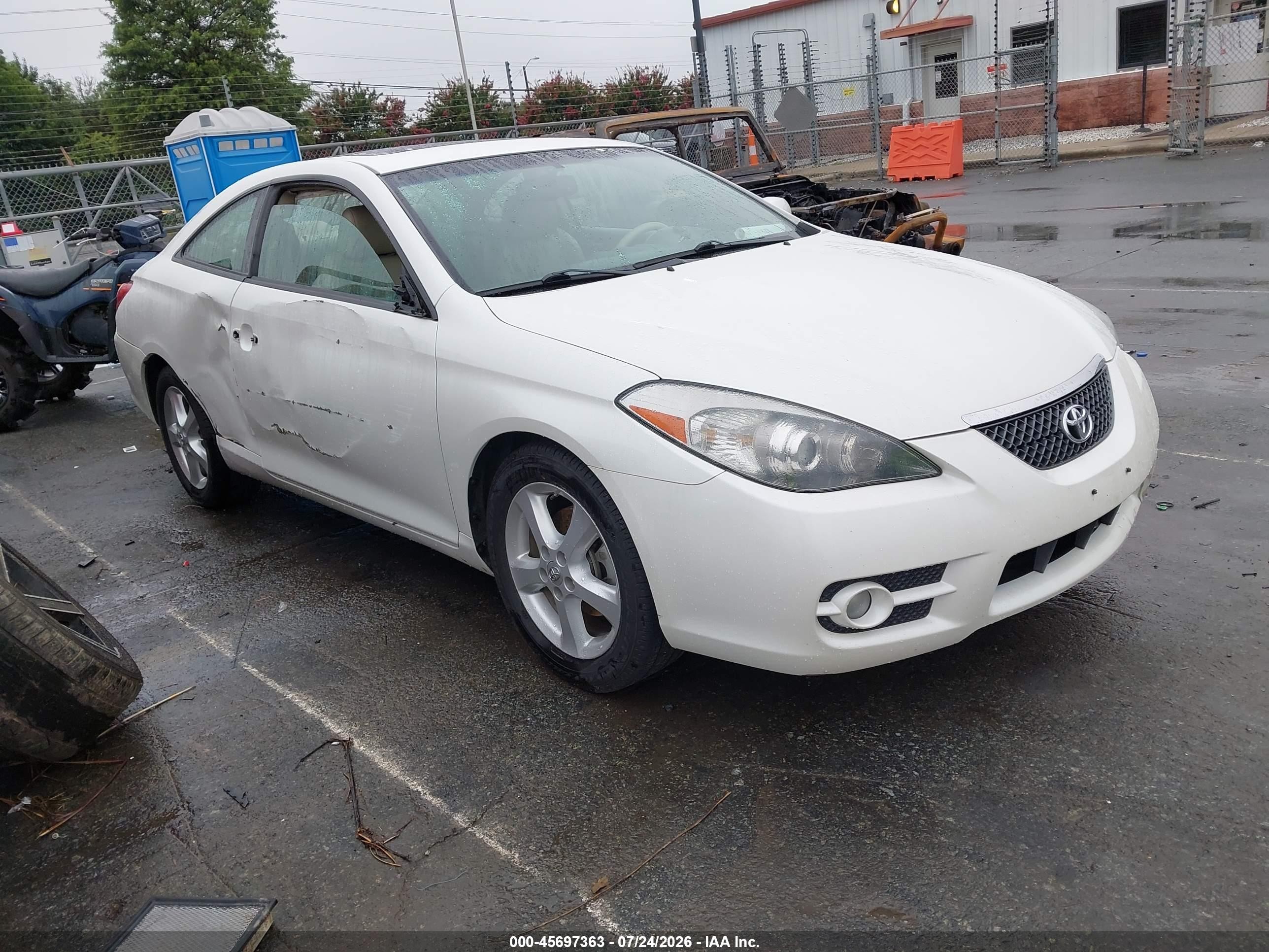 2008 Toyota Camry Solara Sle White vin: 4T1CA30P38U136194