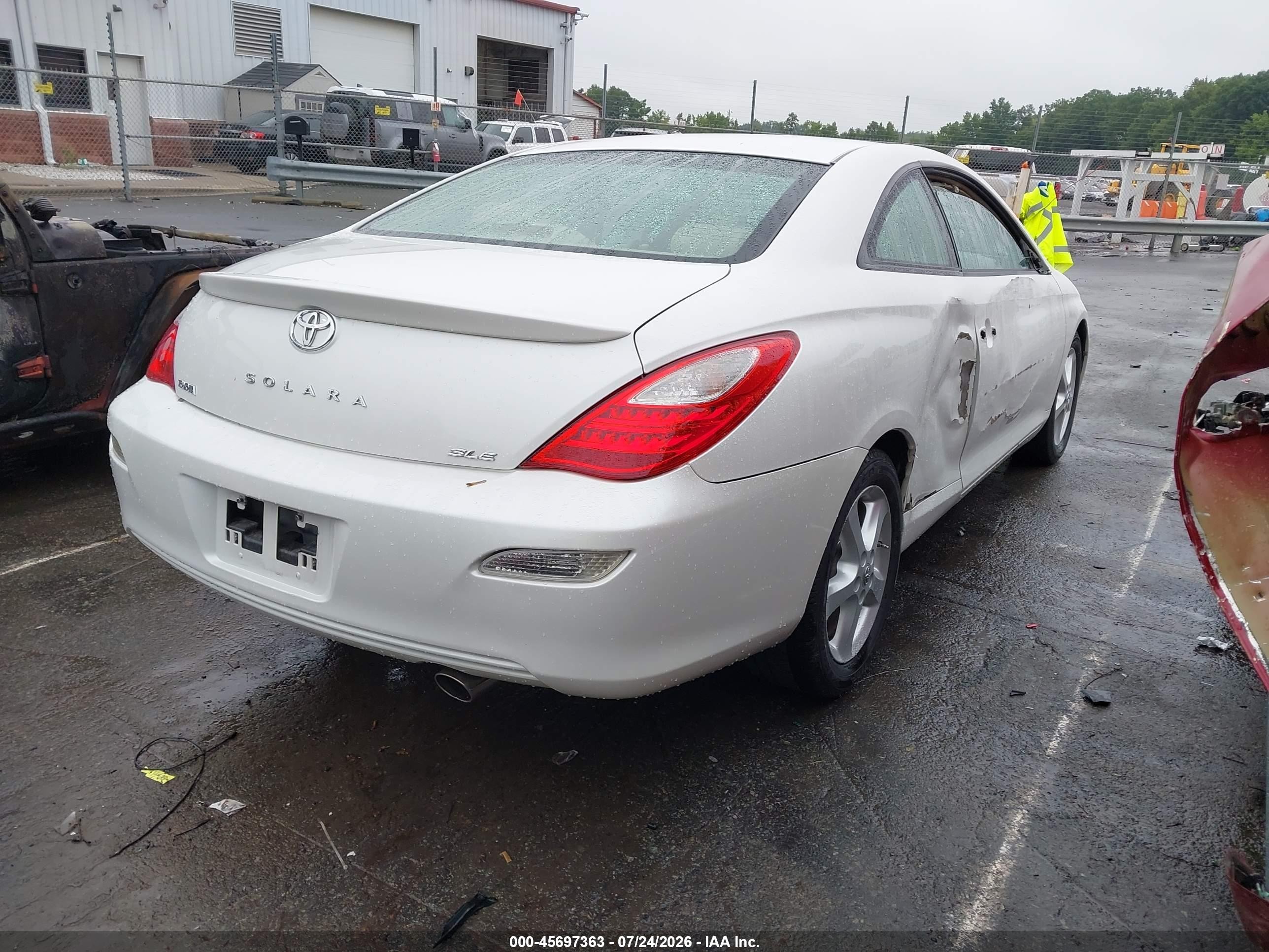 2008 Toyota Camry Solara Sle White vin: 4T1CA30P38U136194