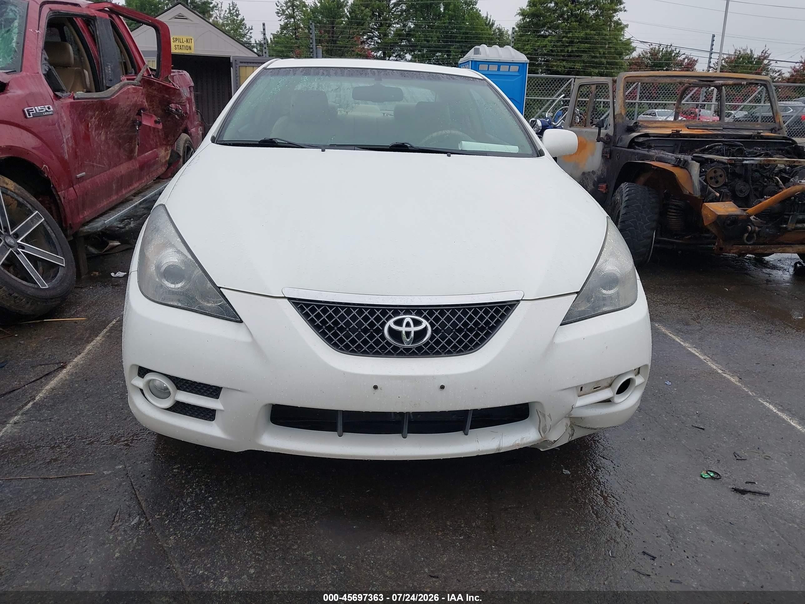 2008 Toyota Camry Solara Sle White vin: 4T1CA30P38U136194