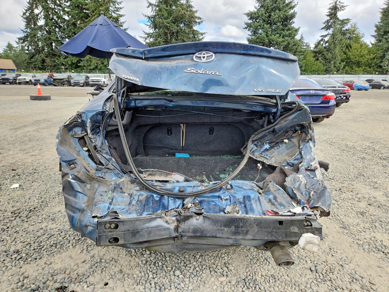 2004 Toyota Camry Solara Sle V6 Blue vin: 4T1CA30P44U009397