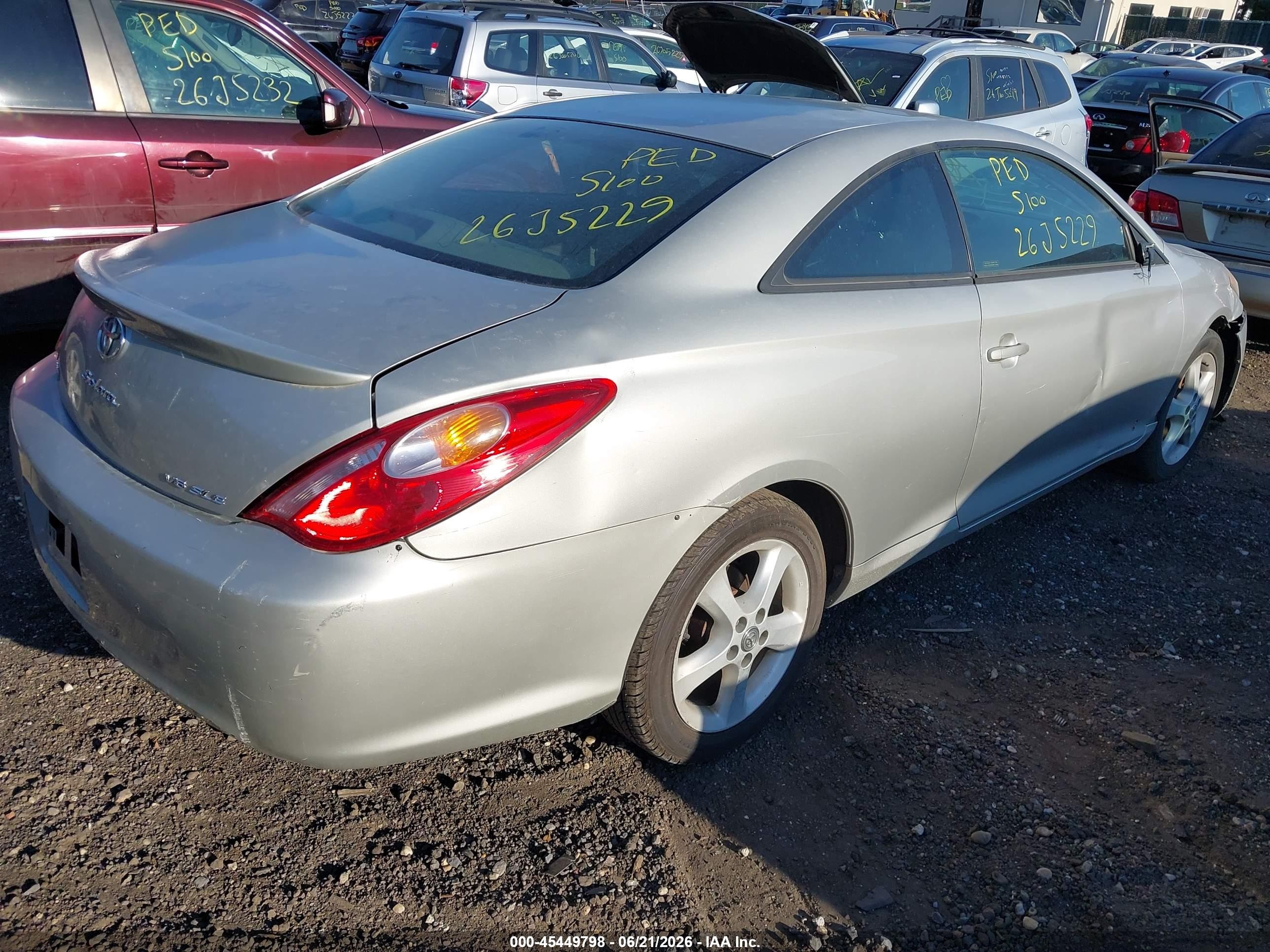 2004 Toyota Camry Solara Sle V6 Silver vin: 4T1CA30P44U016382