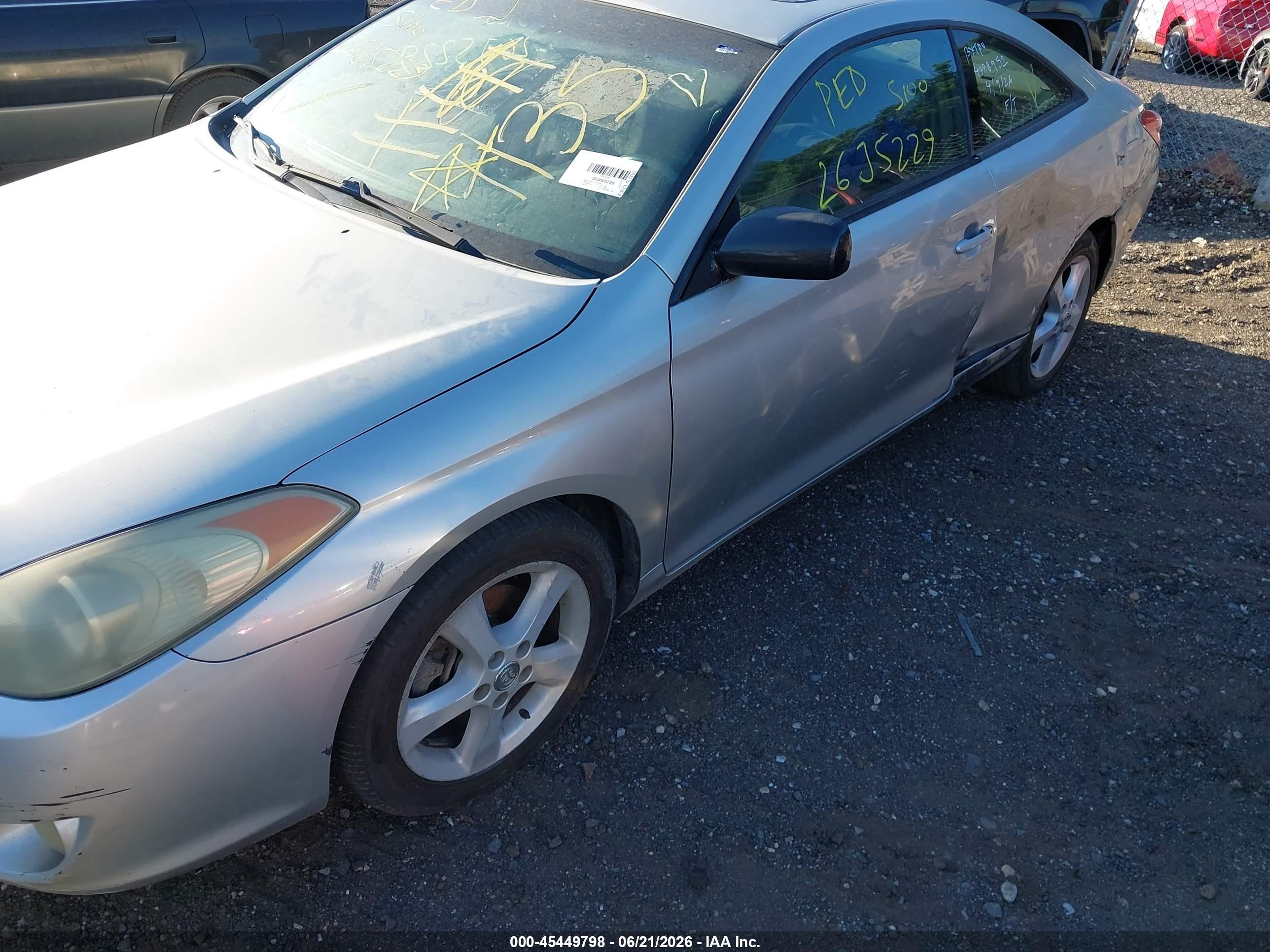 2004 Toyota Camry Solara Sle V6 Silver vin: 4T1CA30P44U016382