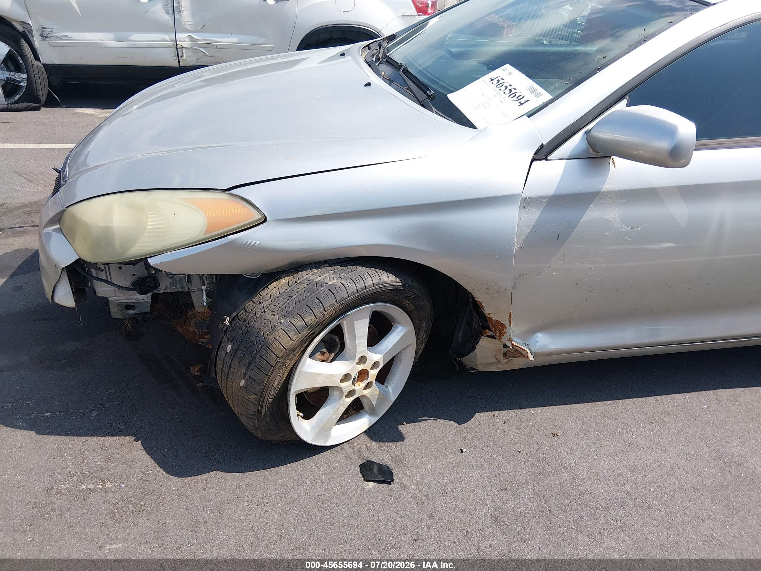 2004 Toyota Camry Solara Sle V6 Silver vin: 4T1CA30P44U032369