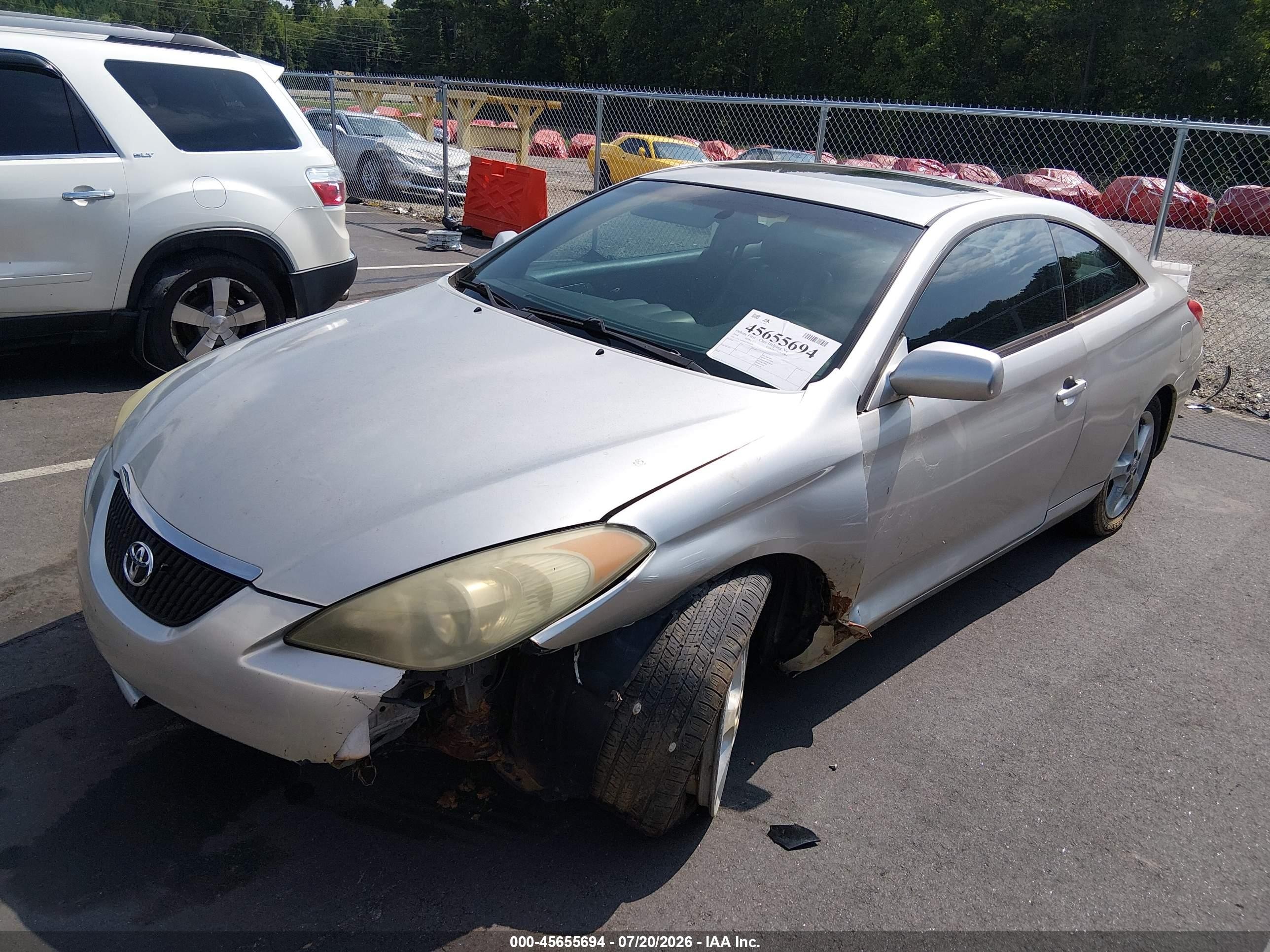 2004 Toyota Camry Solara Sle V6 Silver vin: 4T1CA30P44U032369