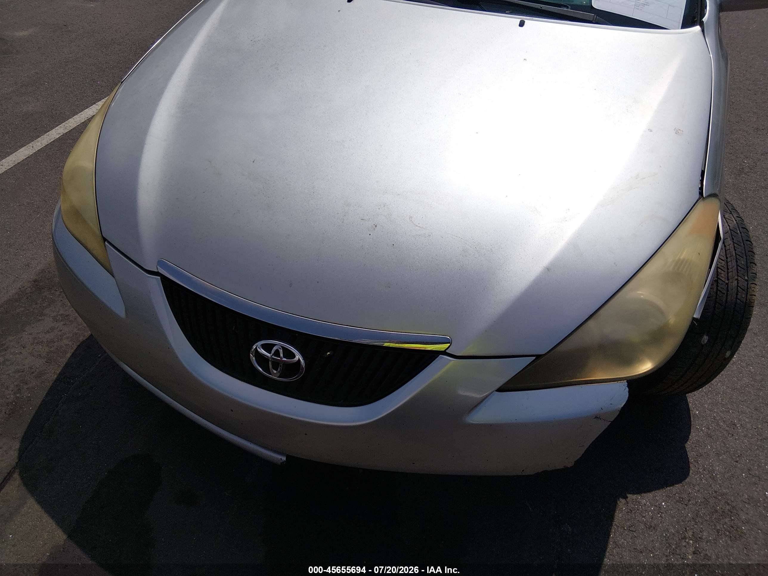 2004 Toyota Camry Solara Sle V6 Silver vin: 4T1CA30P44U032369