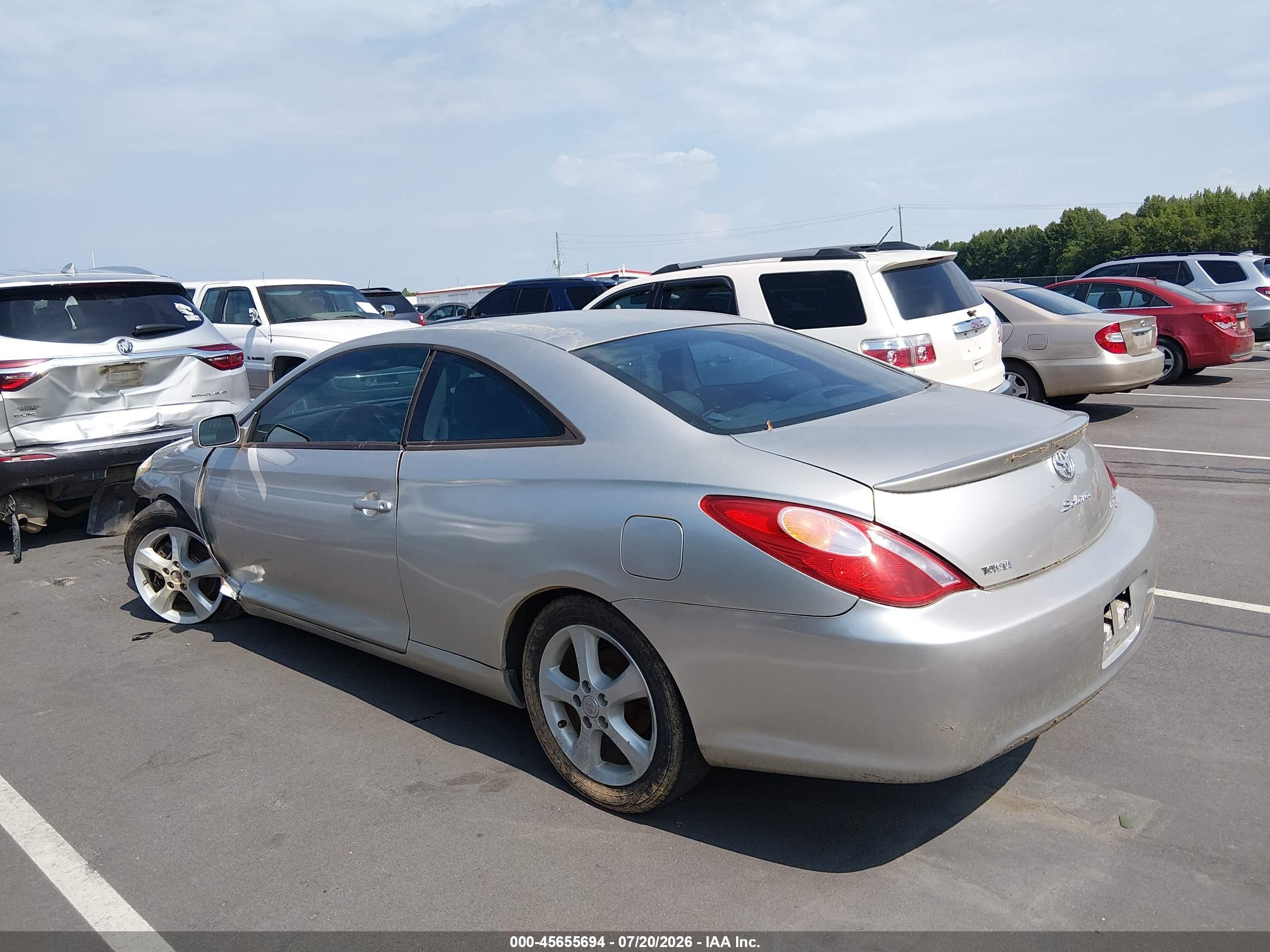 2004 Toyota Camry Solara Sle V6 Silver vin: 4T1CA30P44U032369
