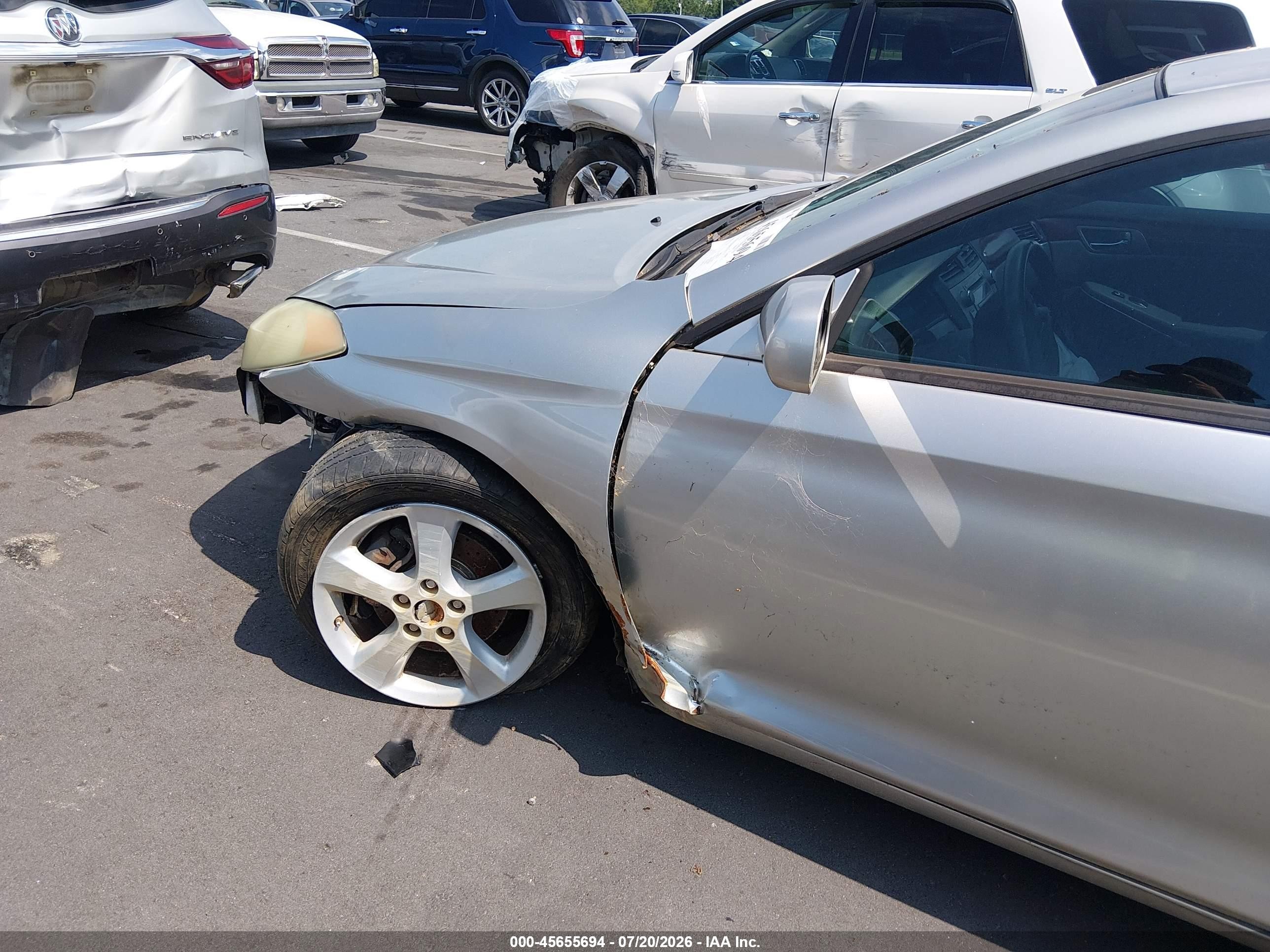 2004 Toyota Camry Solara Sle V6 Silver vin: 4T1CA30P44U032369