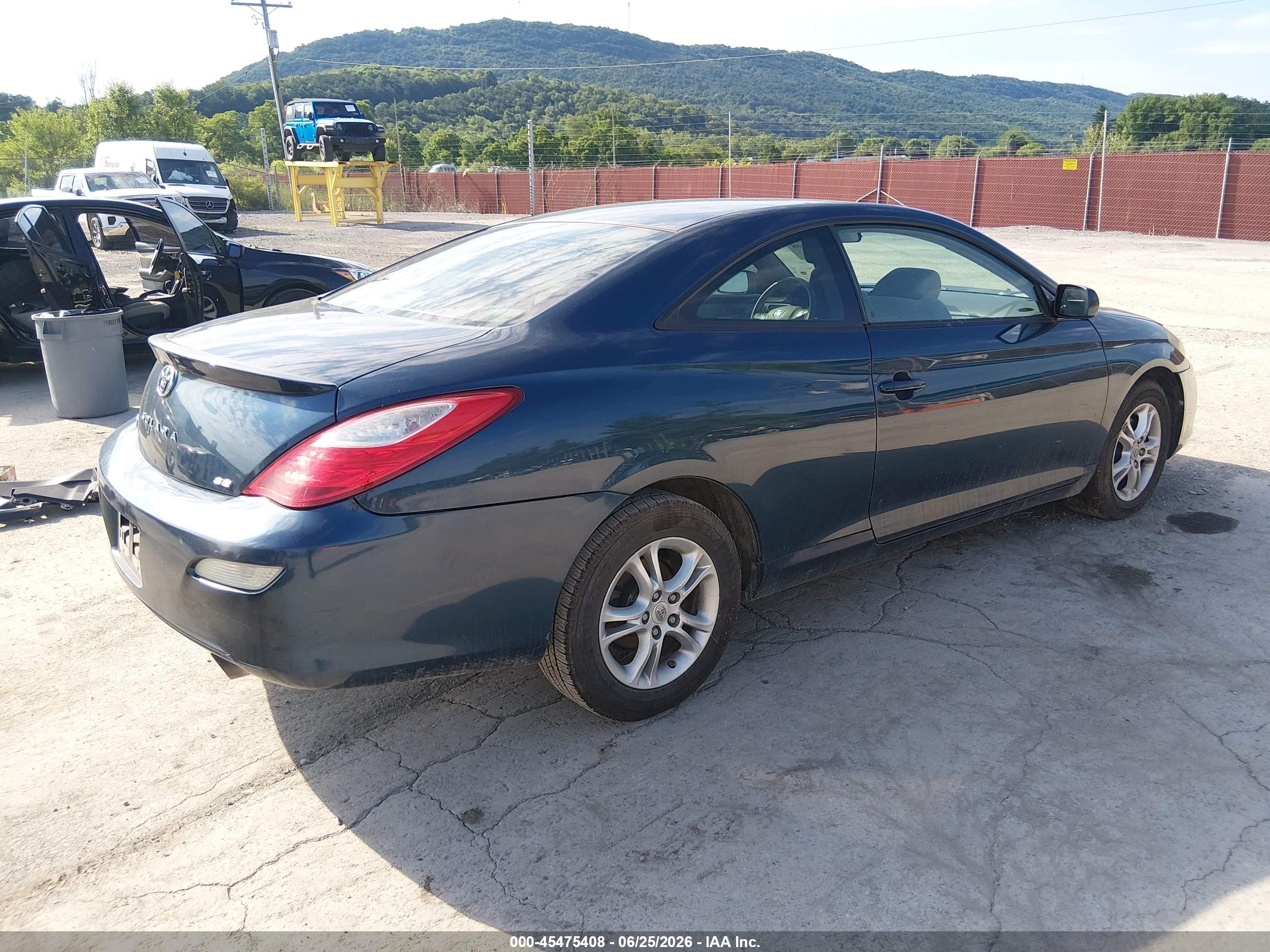 2007 Toyota Camry Solara Se V6 Blue vin: 4T1CA30P47U110959