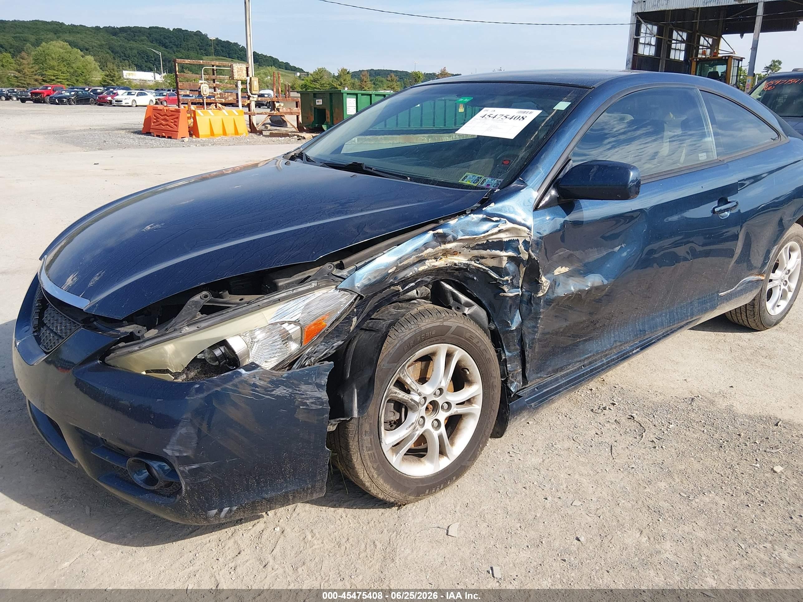 2007 Toyota Camry Solara Se V6 Blue vin: 4T1CA30P47U110959
