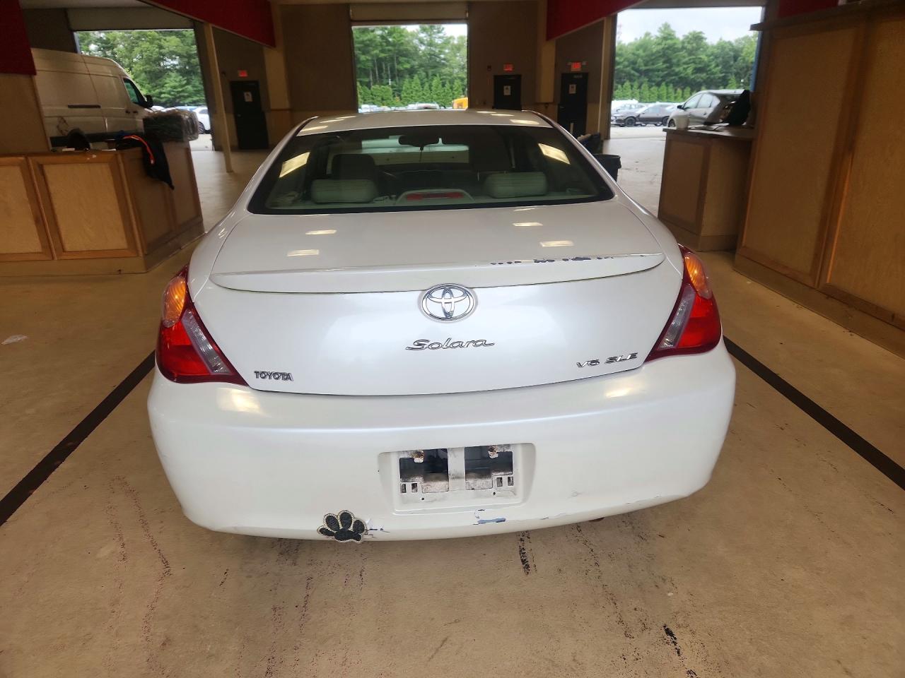 2004 Toyota Camry Solara Sle V6 White vin: 4T1CA30P54U011627