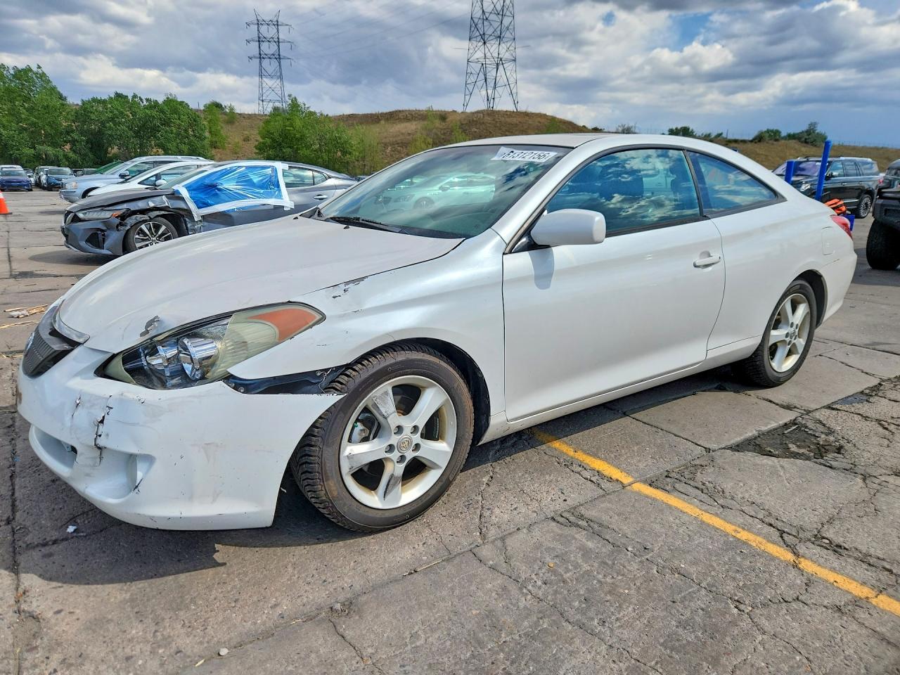 2004 Toyota Camry Solara Sle V6 White vin: 4T1CA30P54U023356