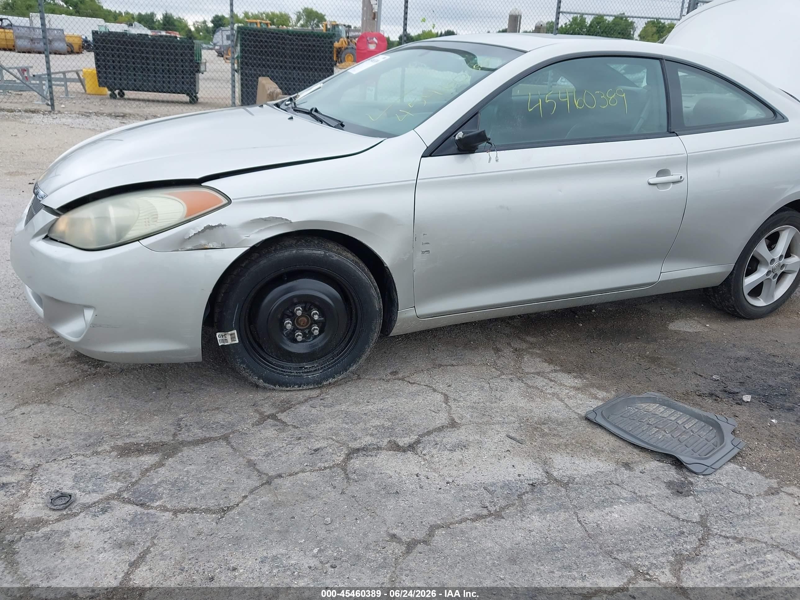 2004 Toyota Camry Solara Sle V6 Silver vin: 4T1CA30P54U028413