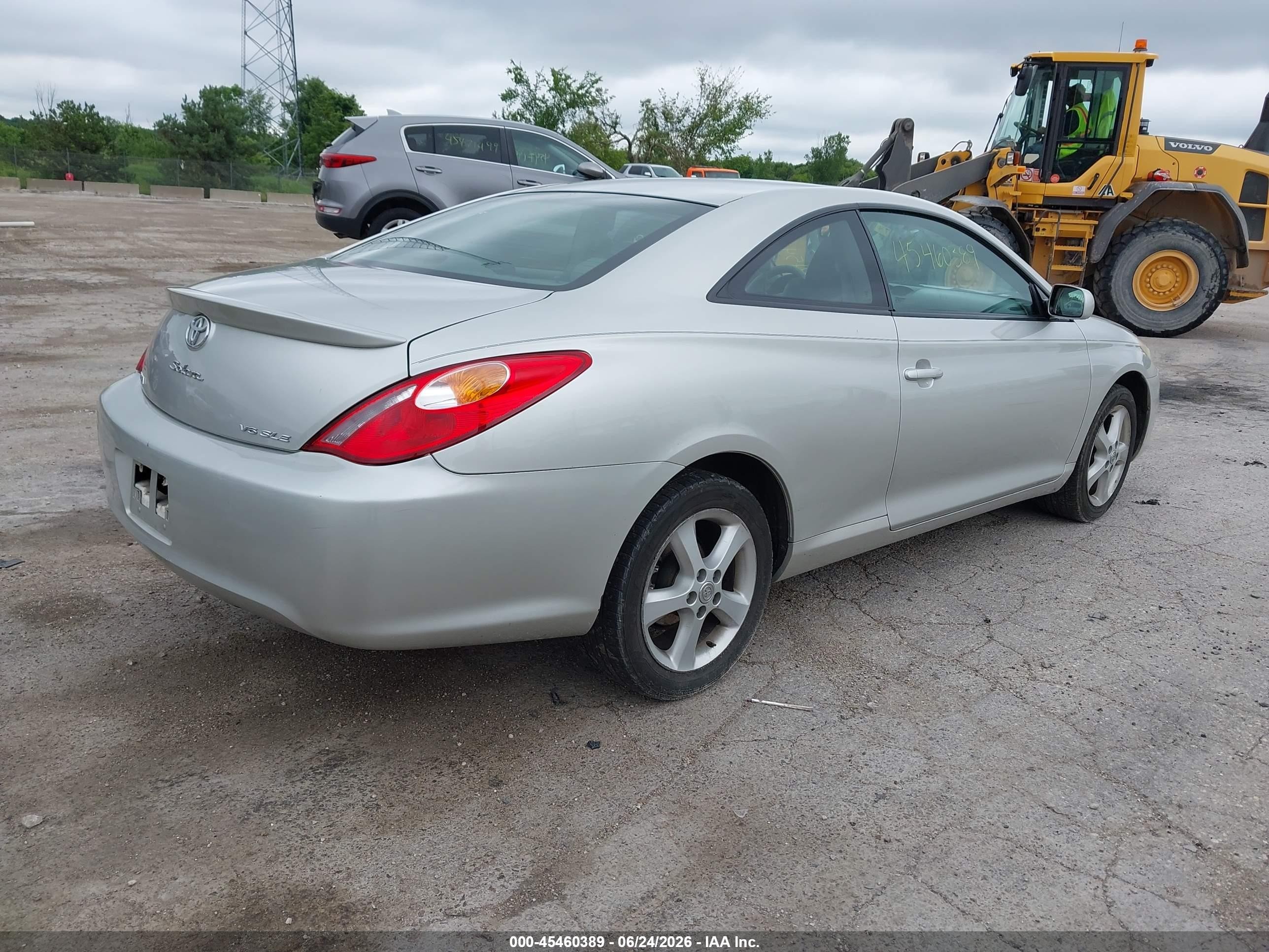 2004 Toyota Camry Solara Sle V6 Silver vin: 4T1CA30P54U028413