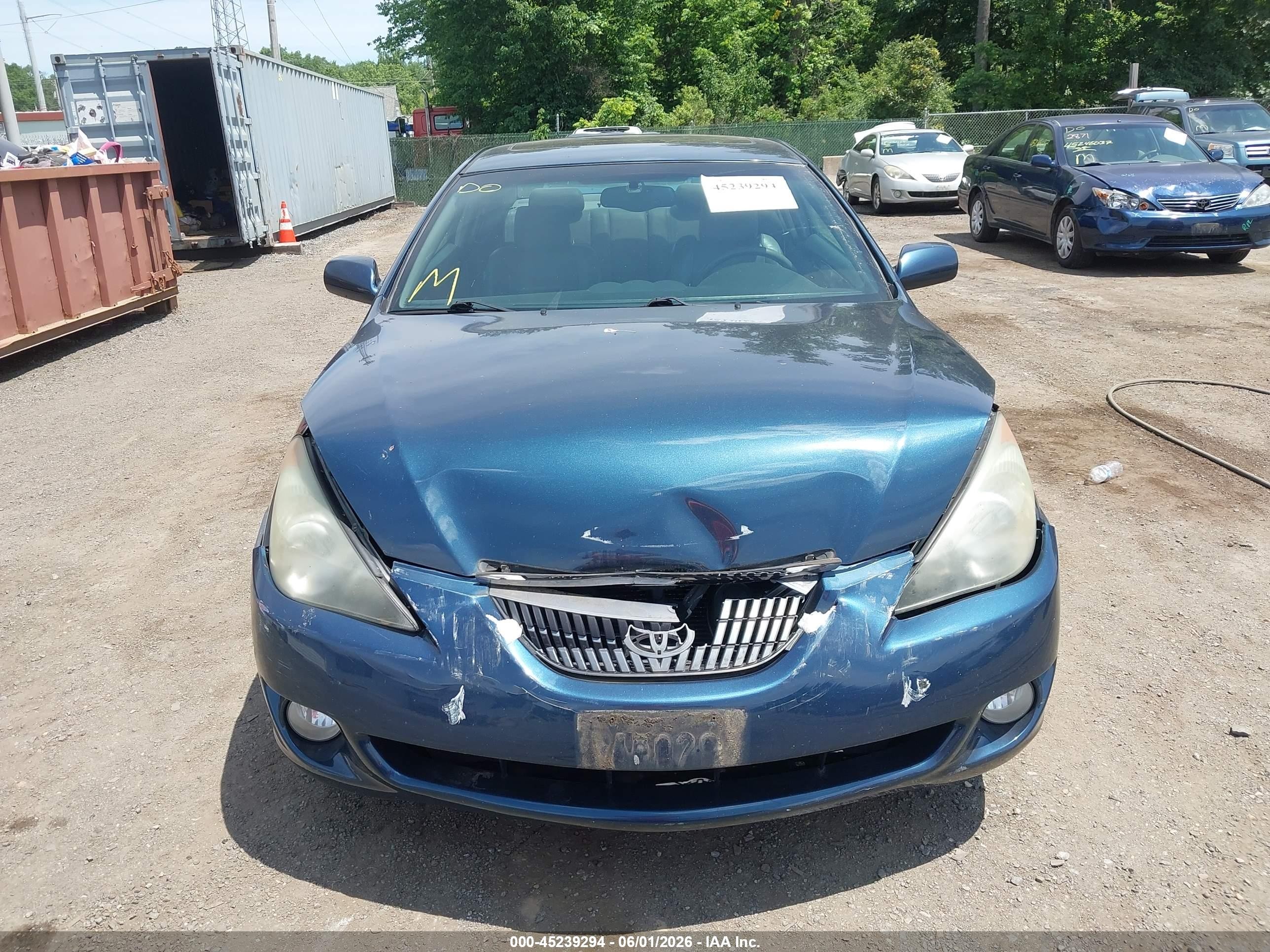 2005 Toyota Camry Solara Se/sle Blue vin: 4T1CA30P55U042586