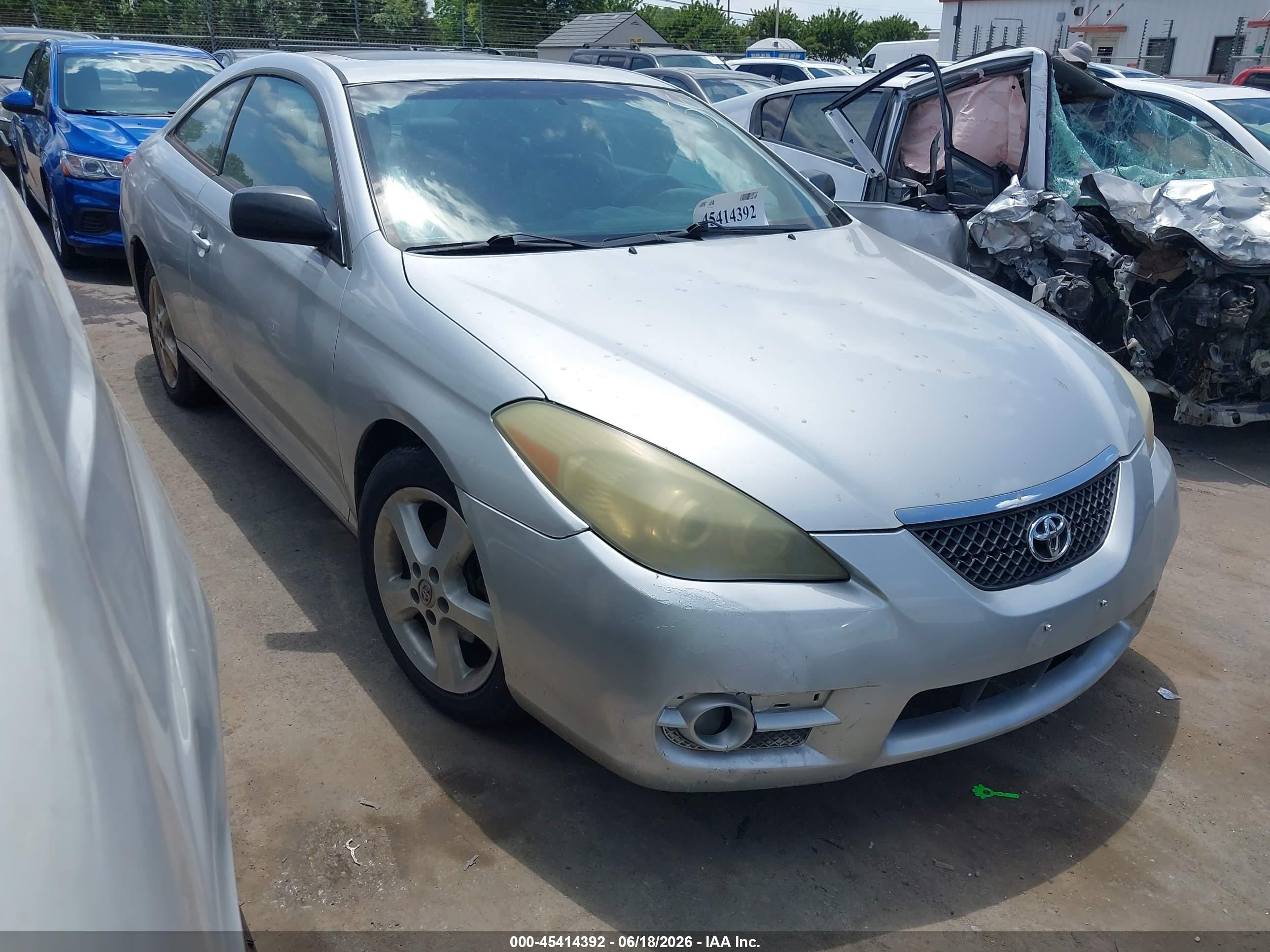 2007 Toyota Camry Solara Sle V6 Silver vin: 4T1CA30P57U128399