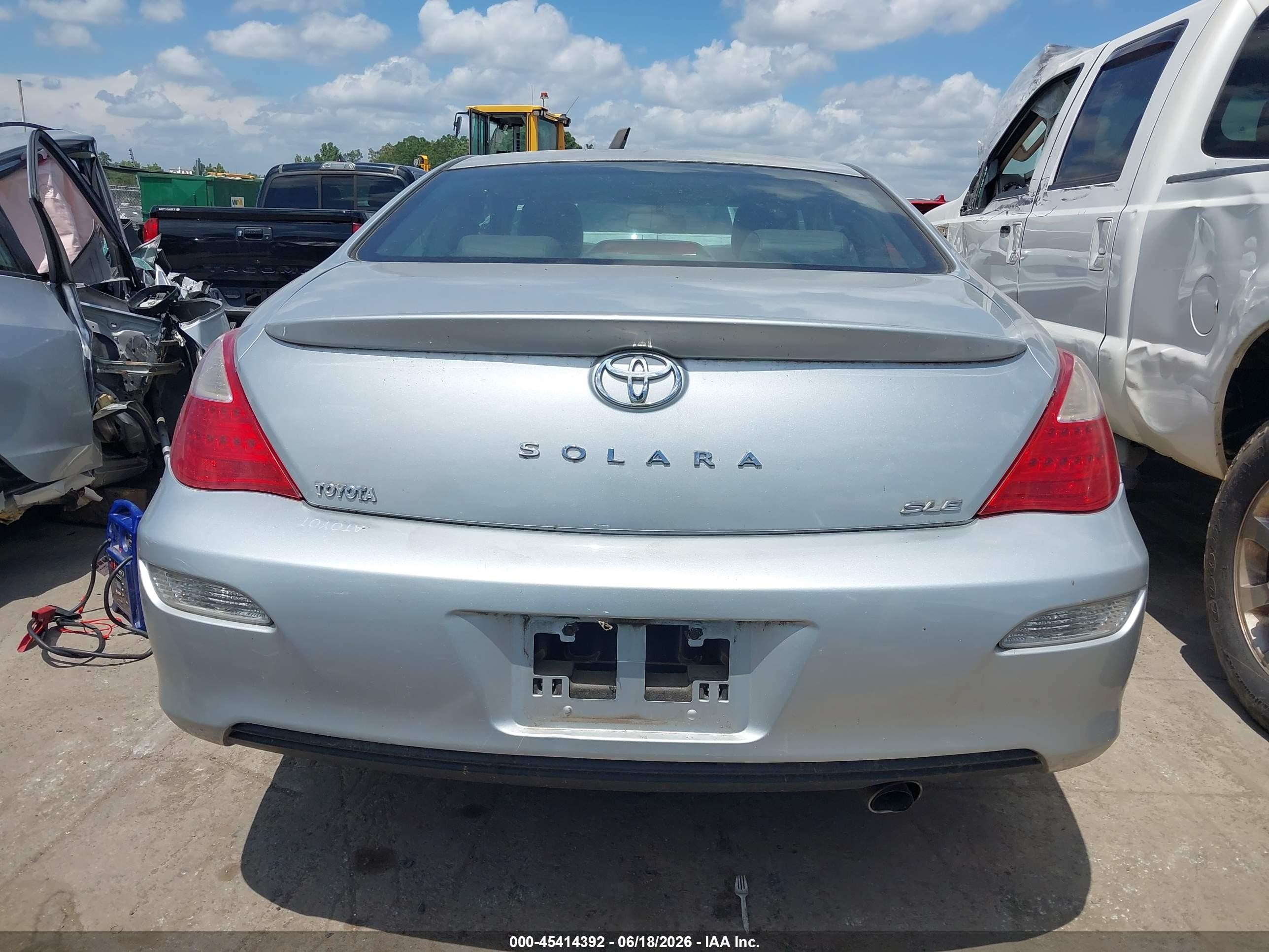 2007 Toyota Camry Solara Sle V6 Silver vin: 4T1CA30P57U128399