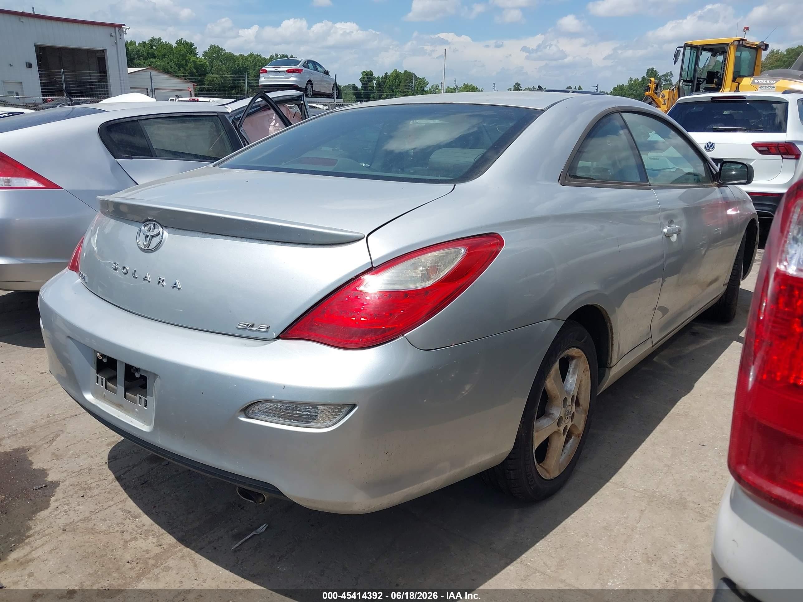 2007 Toyota Camry Solara Sle V6 Silver vin: 4T1CA30P57U128399