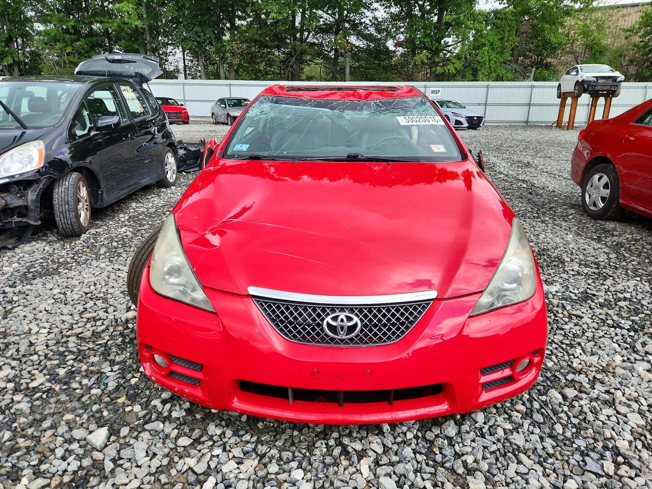 2008 Toyota Camry Solara Sle V6 Red vin: 4T1CA30P58U137301