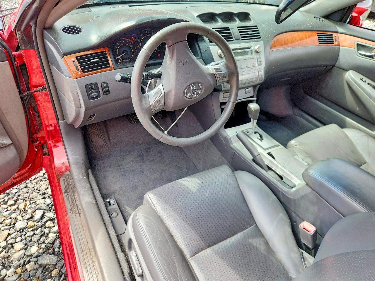 2008 Toyota Camry Solara Sle V6 Red vin: 4T1CA30P58U137301