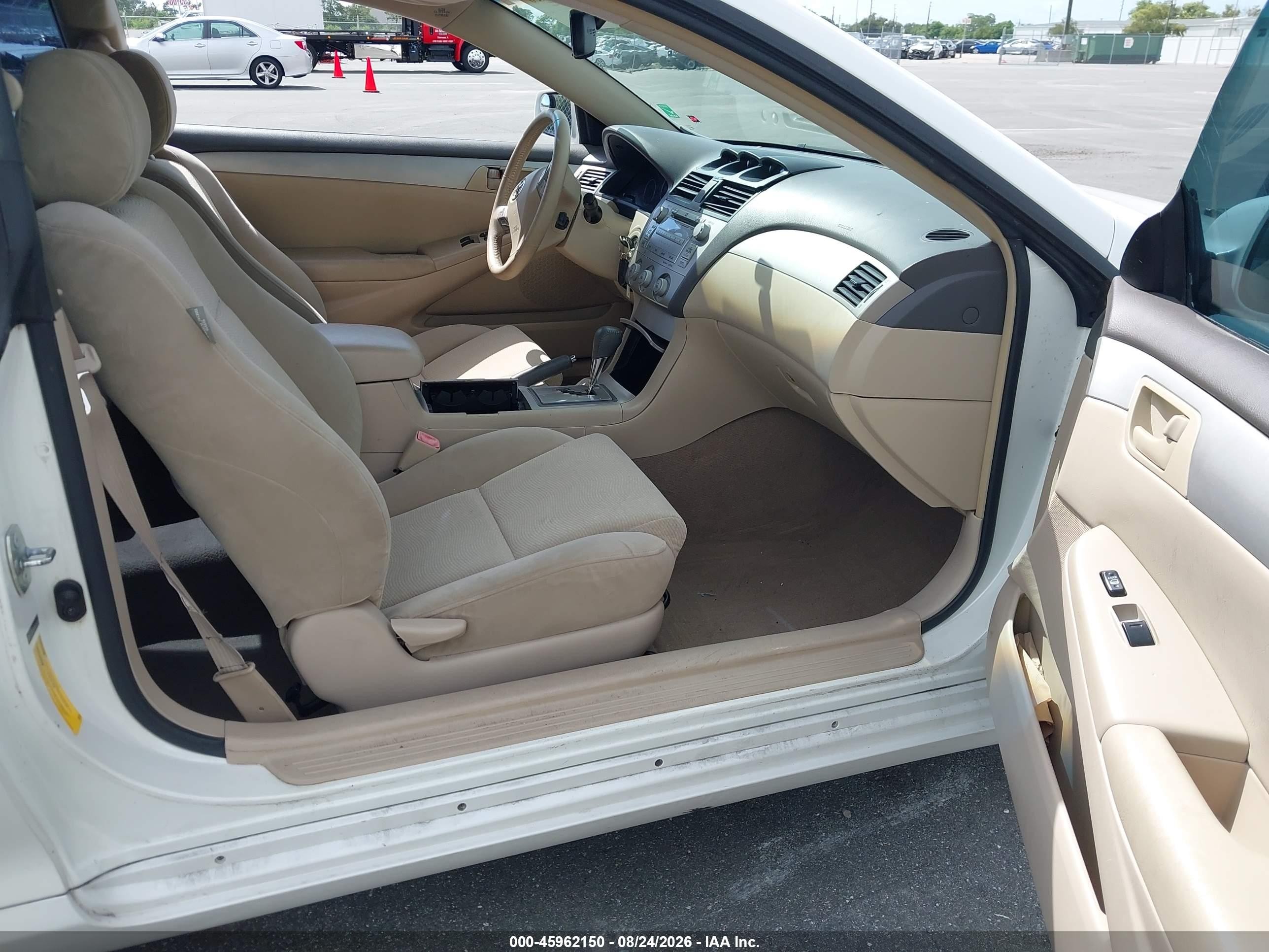 2008 Toyota Camry Solara Se V6 White vin: 4T1CA30P58U154860