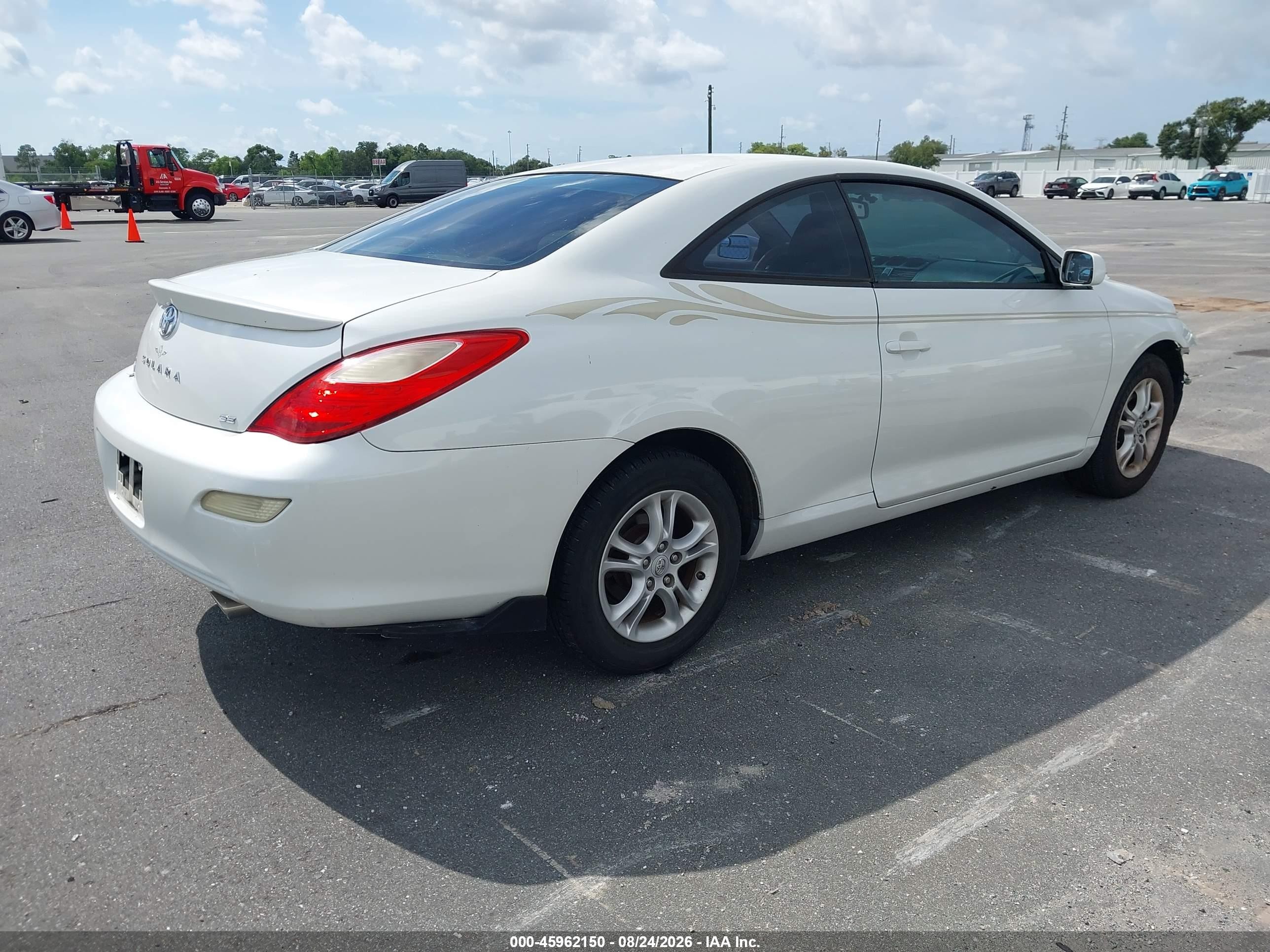 2008 Toyota Camry Solara Se V6 White vin: 4T1CA30P58U154860