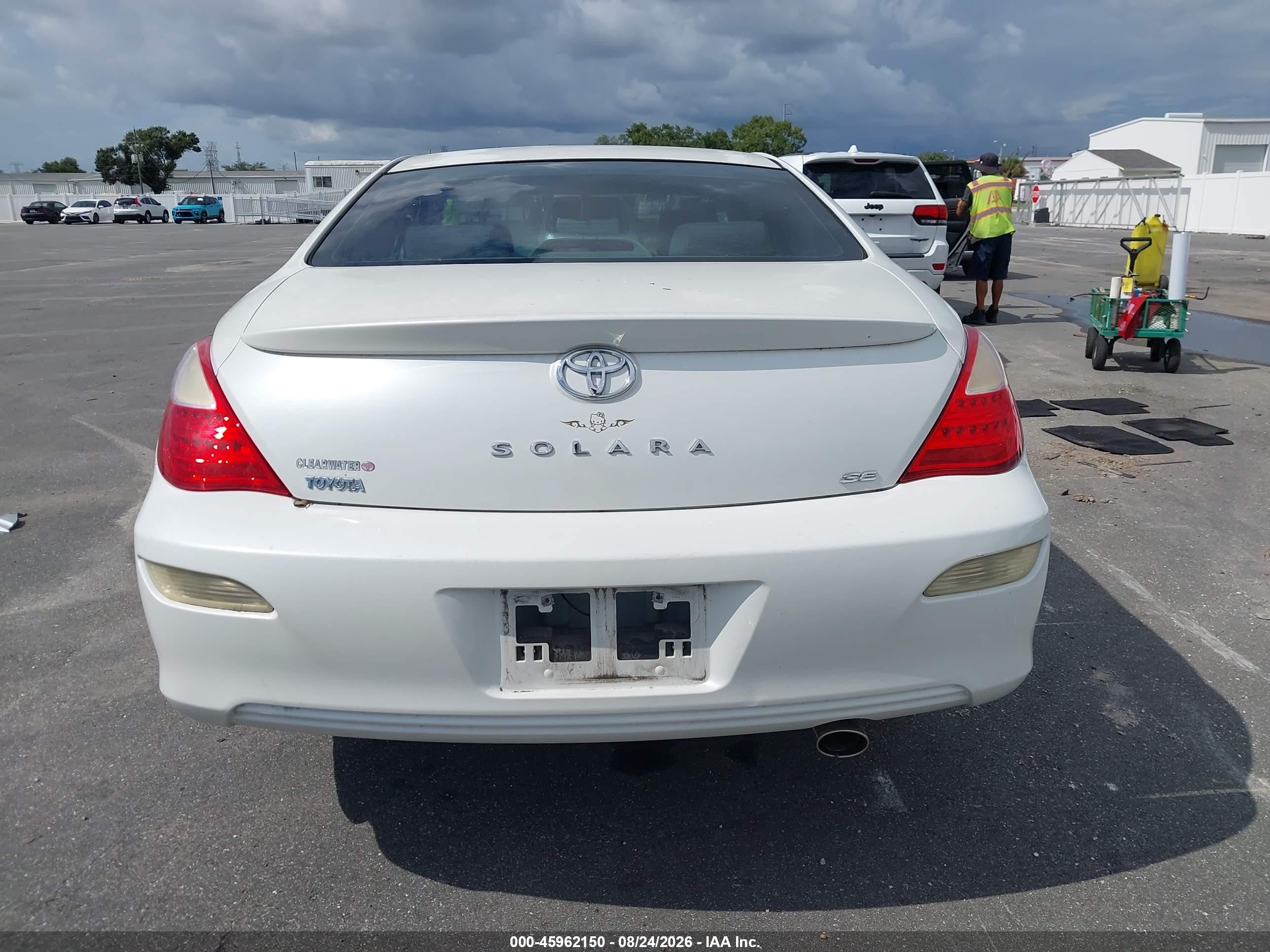 2008 Toyota Camry Solara Se V6 White vin: 4T1CA30P58U154860