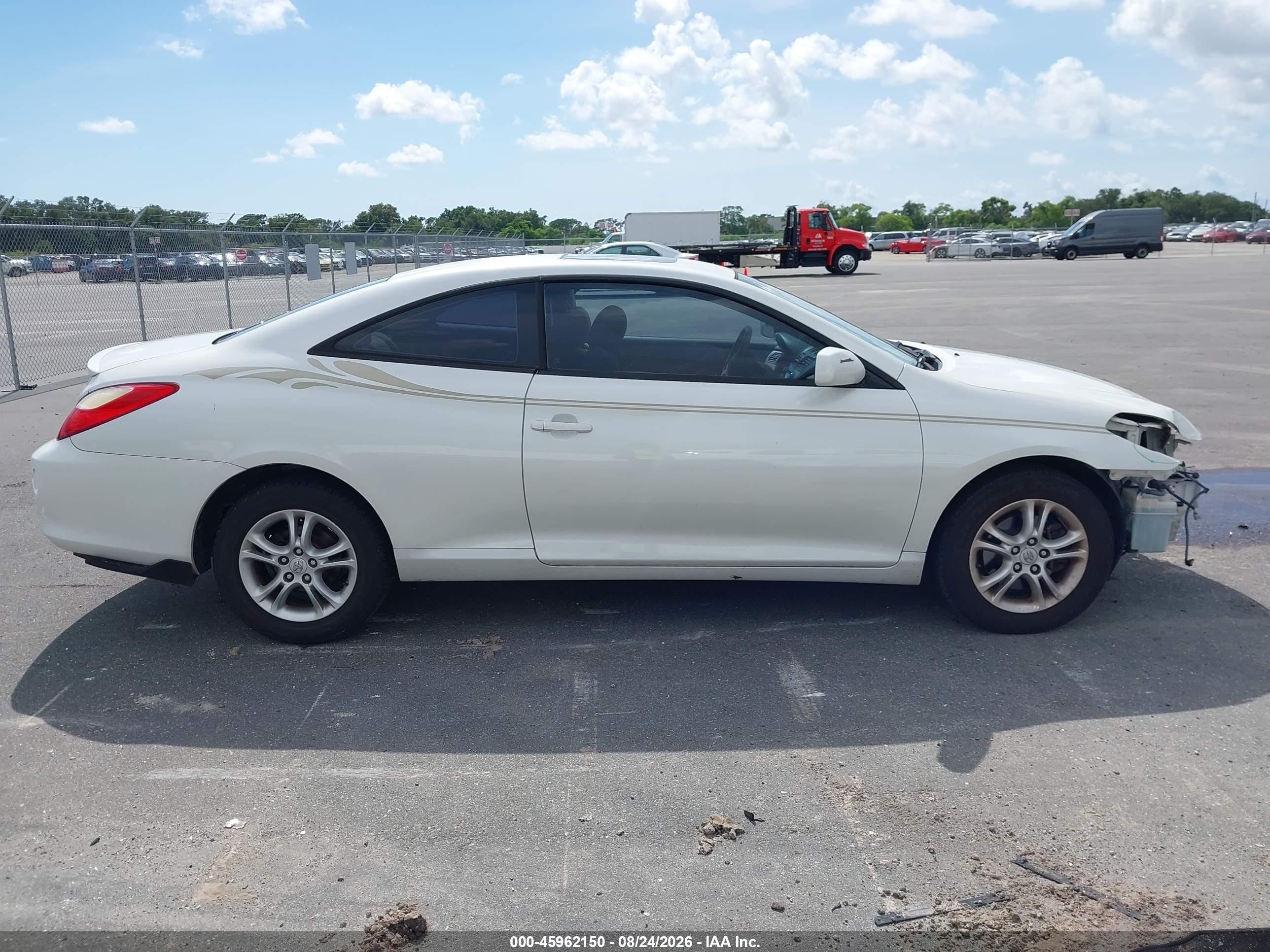 2008 Toyota Camry Solara Se V6 White vin: 4T1CA30P58U154860