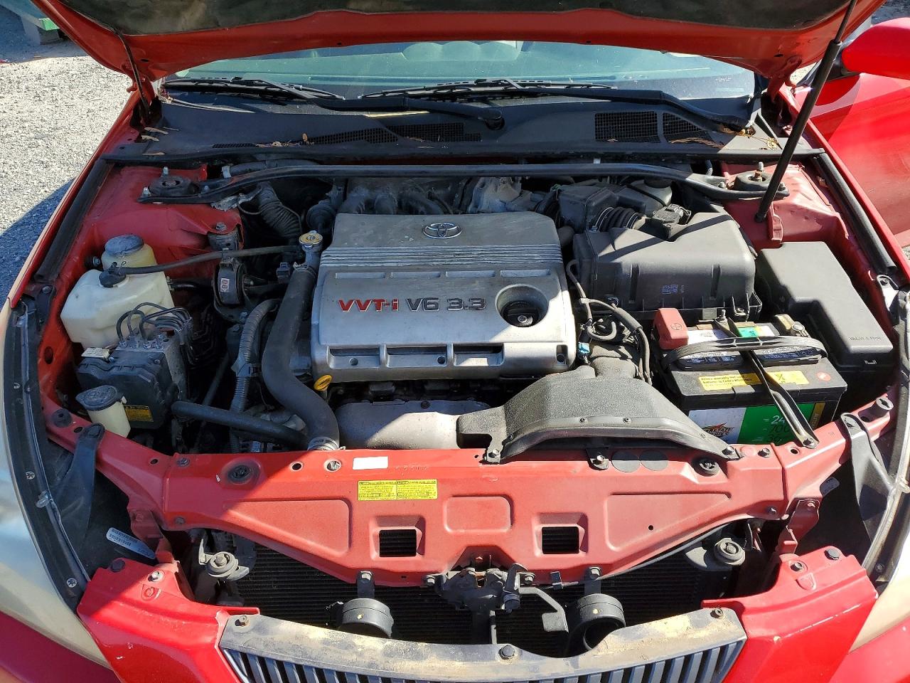 2004 Toyota Camry Solara Sle V6 Red vin: 4T1CA30P64U017002