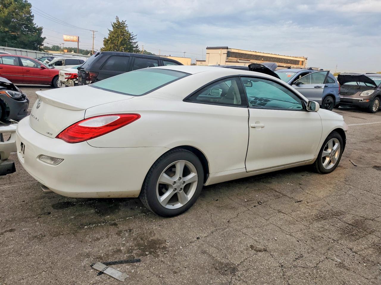 2008 Toyota Camry Solara Sle V6 White vin: 4T1CA30P68U149473