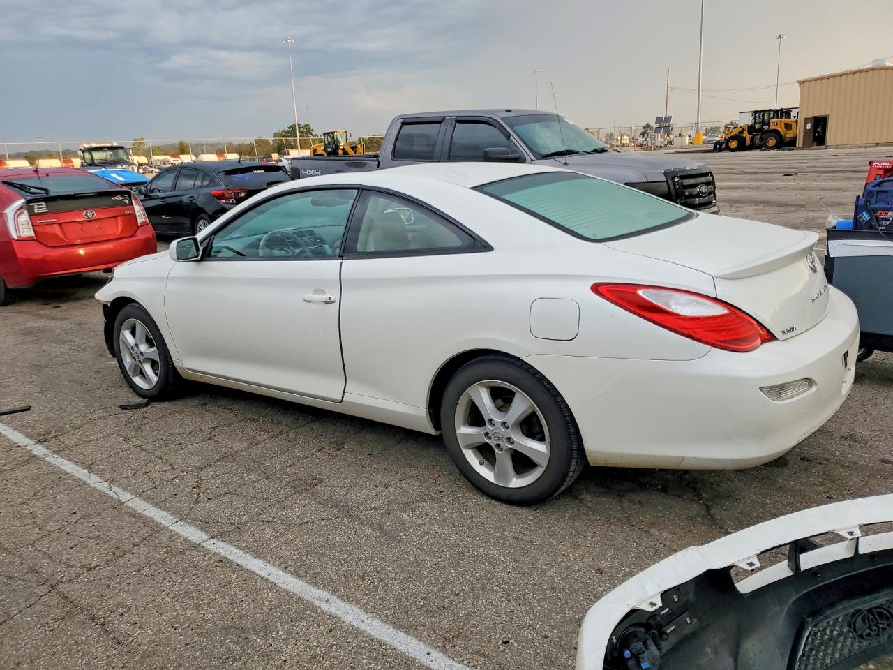 2008 Toyota Camry Solara Sle V6 White vin: 4T1CA30P68U149473
