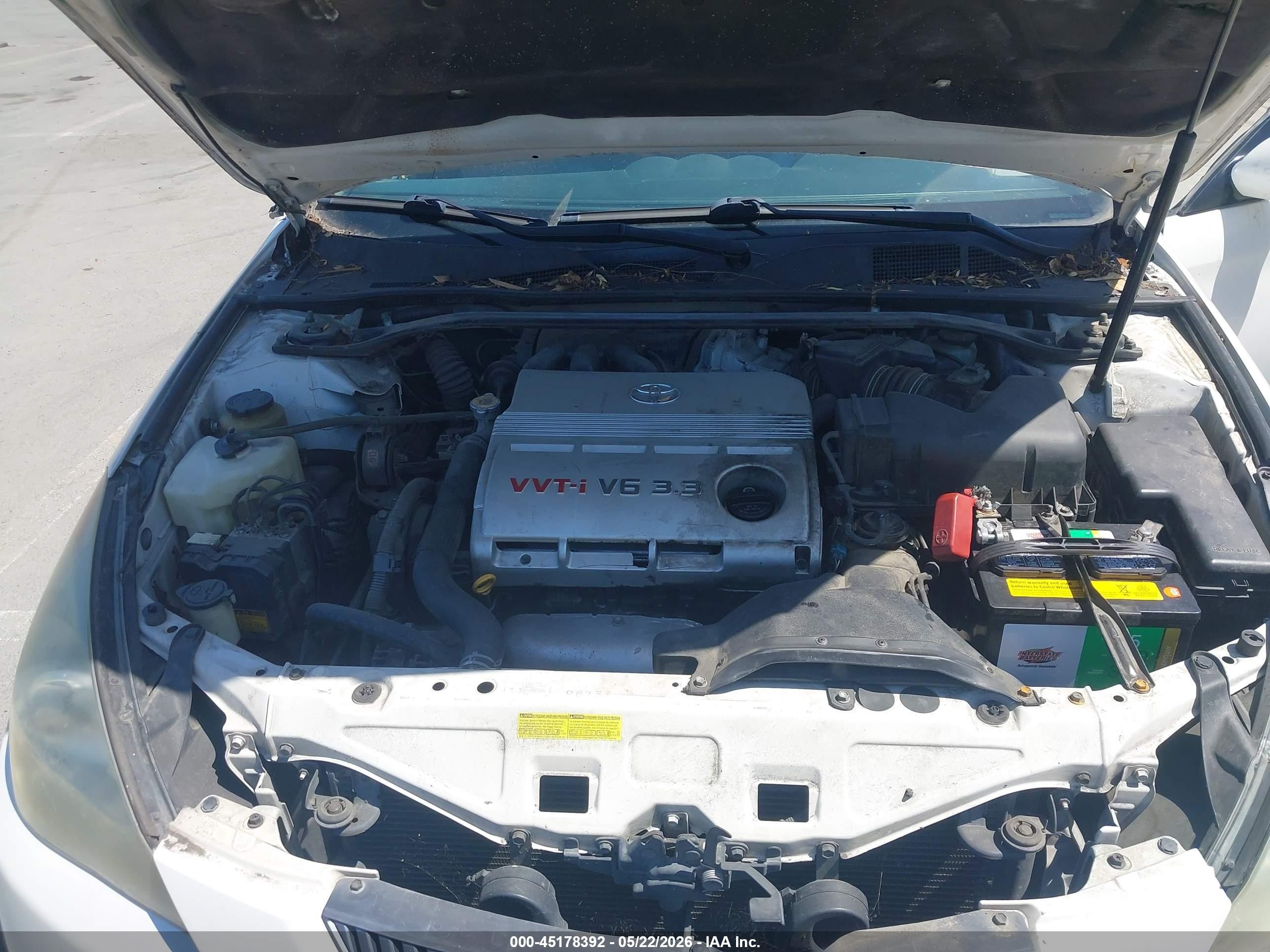 2005 Toyota Camry Solara Sle V6 White vin: 4T1CA30P75U045358