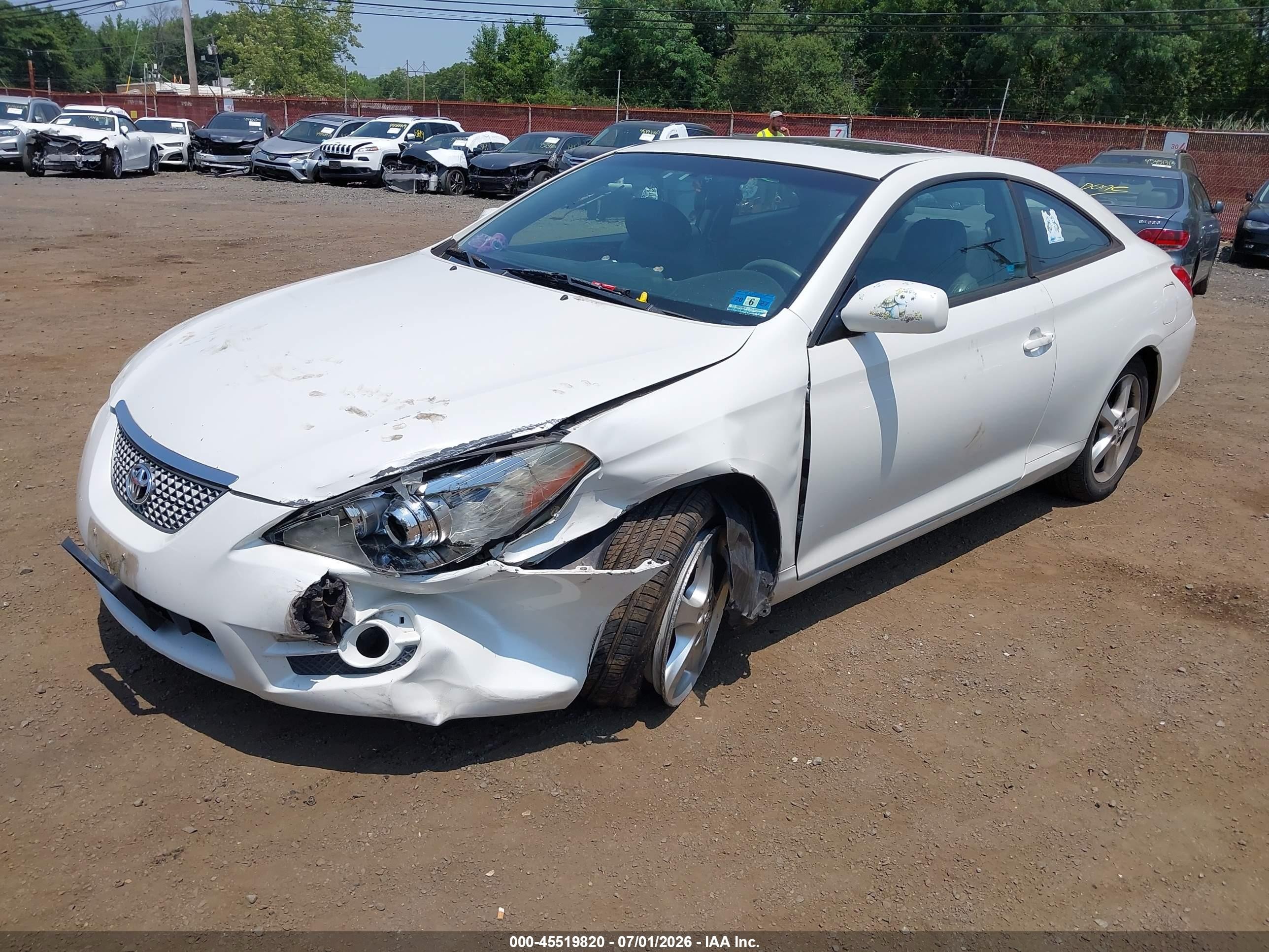 2008 Toyota Camry Solara Sle White vin: 4T1CA30P78U137333